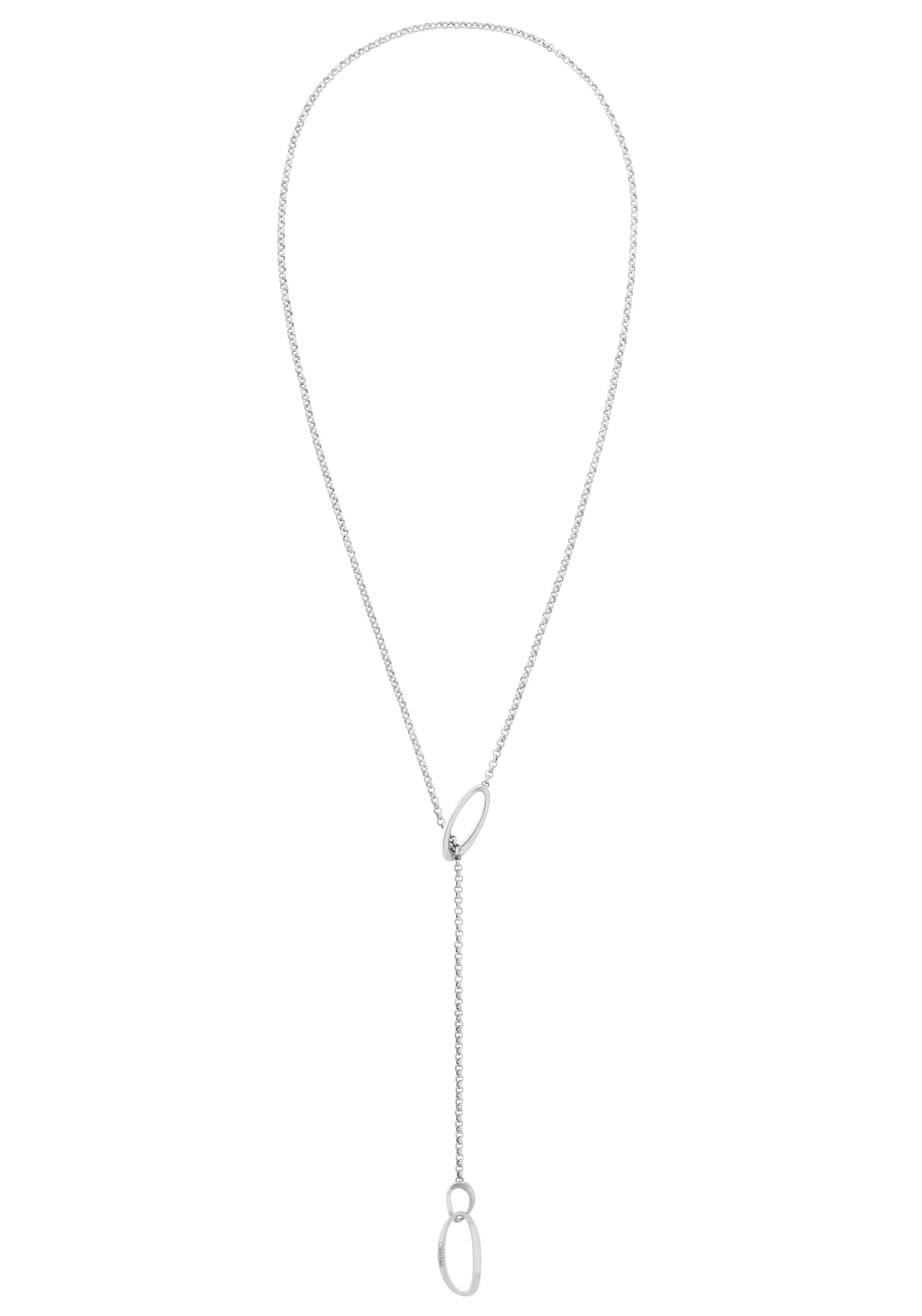 Calvin Klein Ketting met hanger Sieraden roestvrij staal halssieraden halsketting erwtketting SCULPTURAL