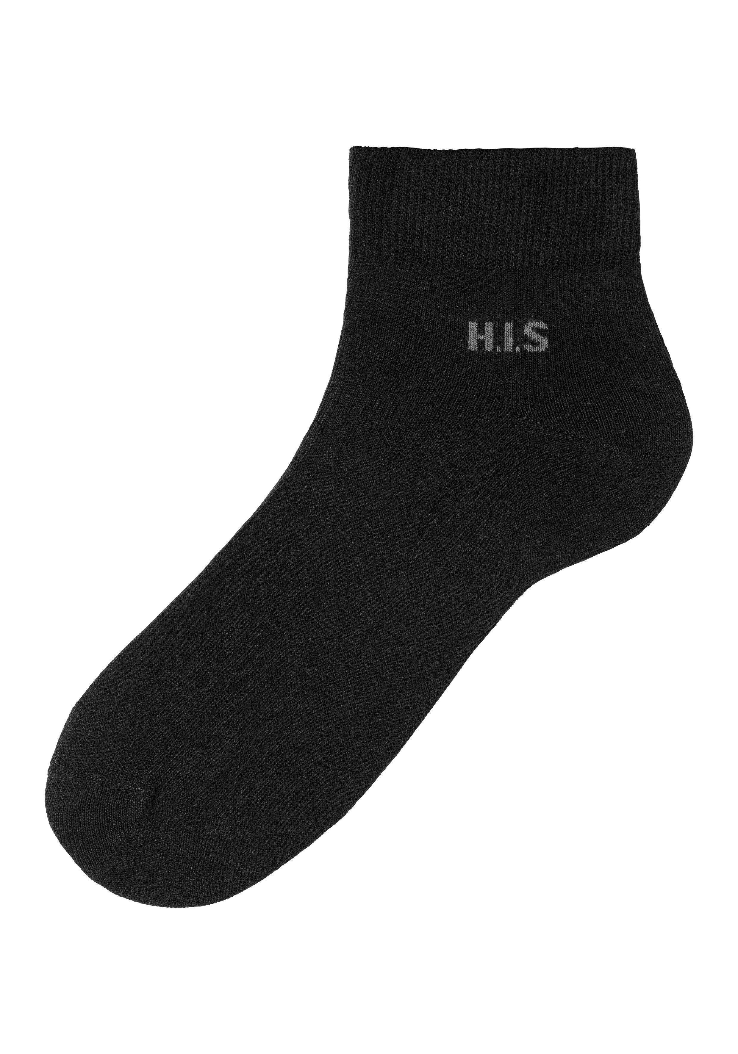 H.I.S Korte sokken met gekleurde binnenkant van de band (set, 10 paar)