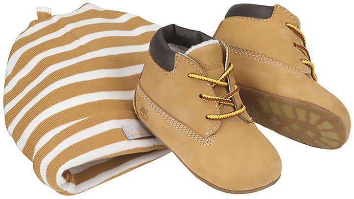 Timberland Babylaarsjes Crib Bootie with Hat Set