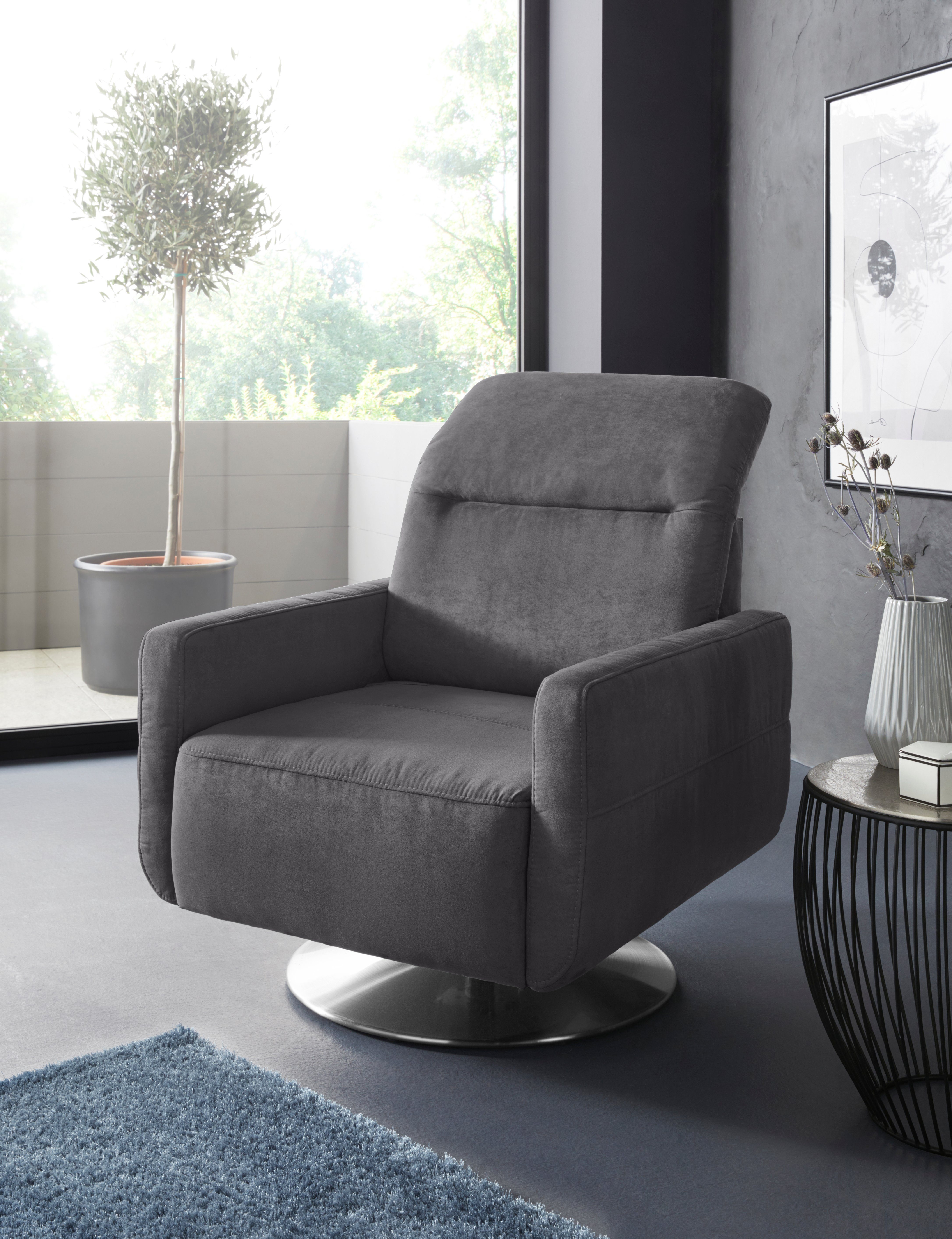 sit&more Draaibare fauteuil GIZEH met verstelbare hoofdsteun, met binnenvering