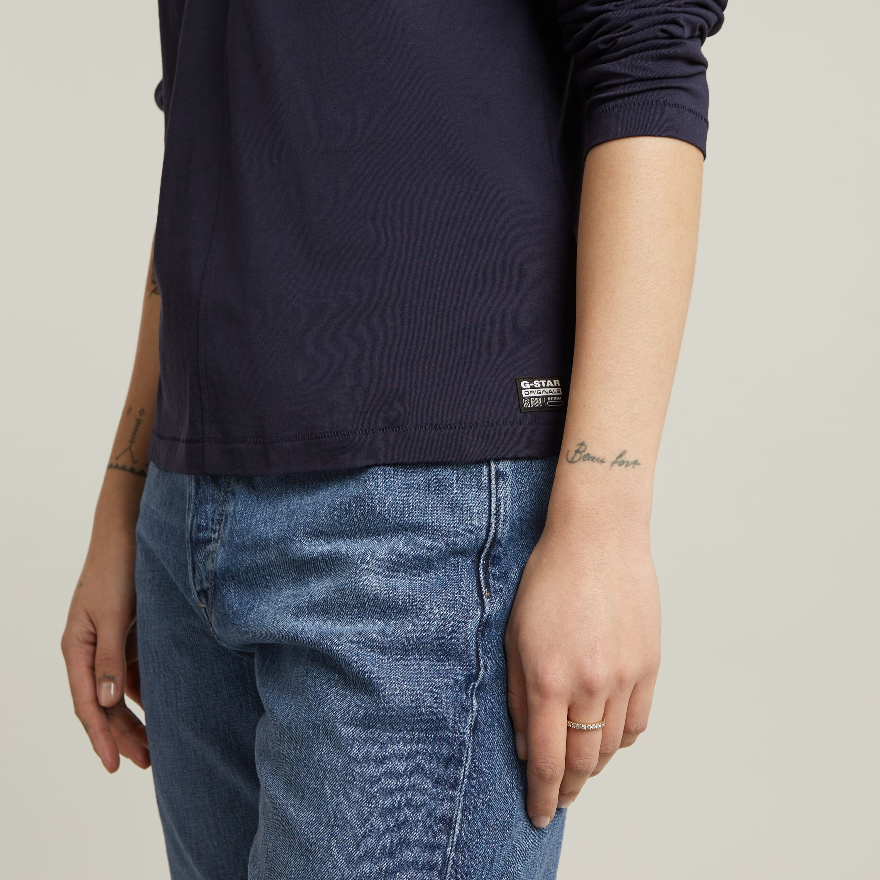 G-Star RAW T-shirt Front seam r t ls wmn