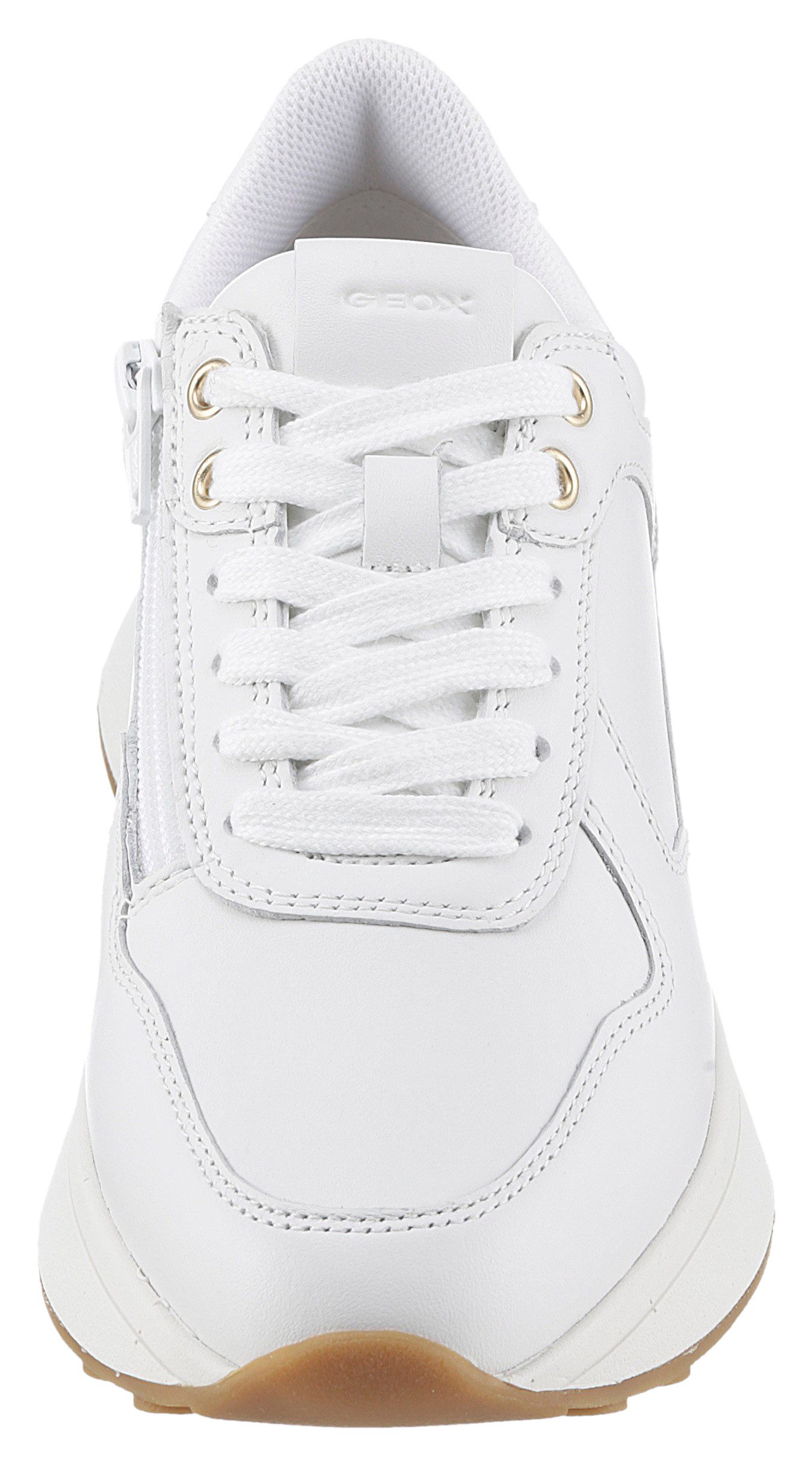 Geox Sneakers D AMABEL A sleehak, vrijetijdsschoen, lage schoen, veterschoen in monochrome-look