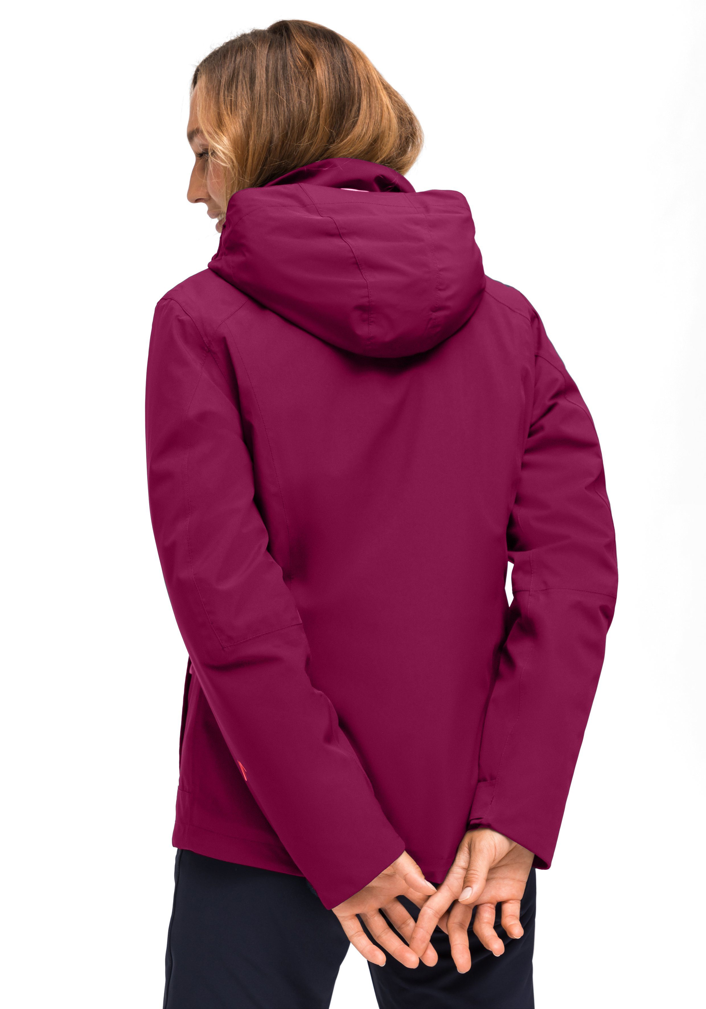 Maier Sports Functioneel 3-in-1-jack Ribut W Wandeljas voor dames, waterdicht en ademend