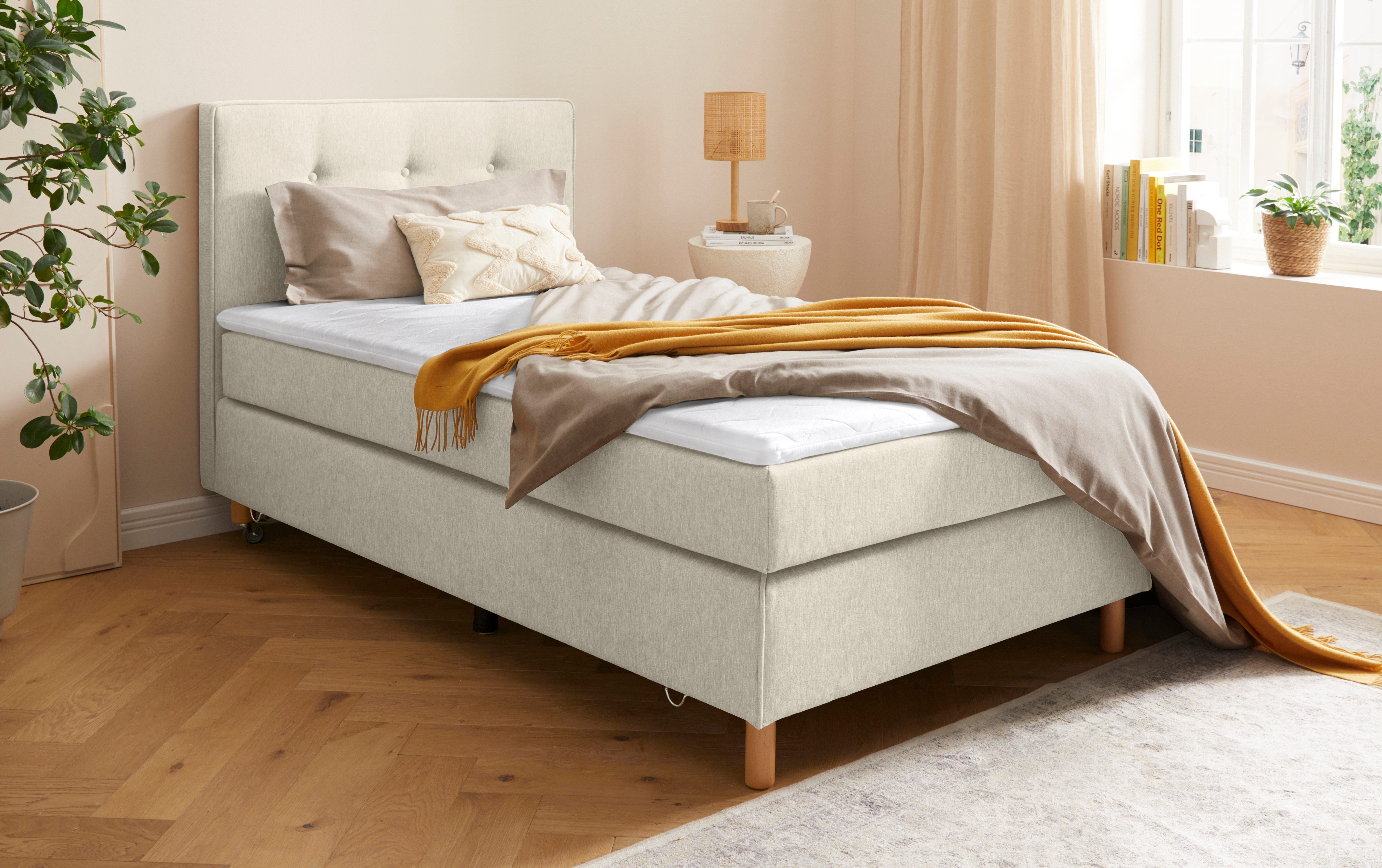Home affaire Boxspring Heimatblick 100x200cm naar wens uitbreidbaar naar dubbel- en familiebest