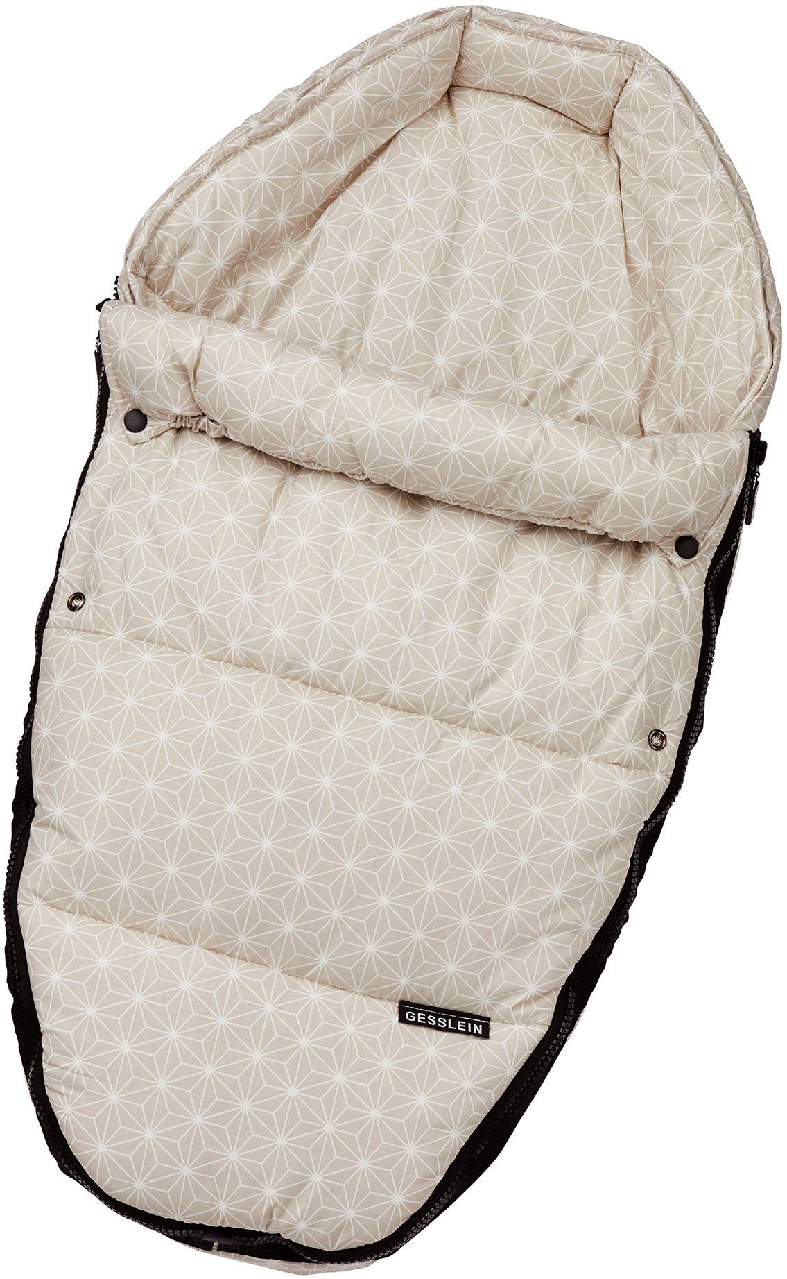 Gesslein Wiegje Baby hoofdbeschermer, beige voor kinderwagenbakken, boodschappentassen of...