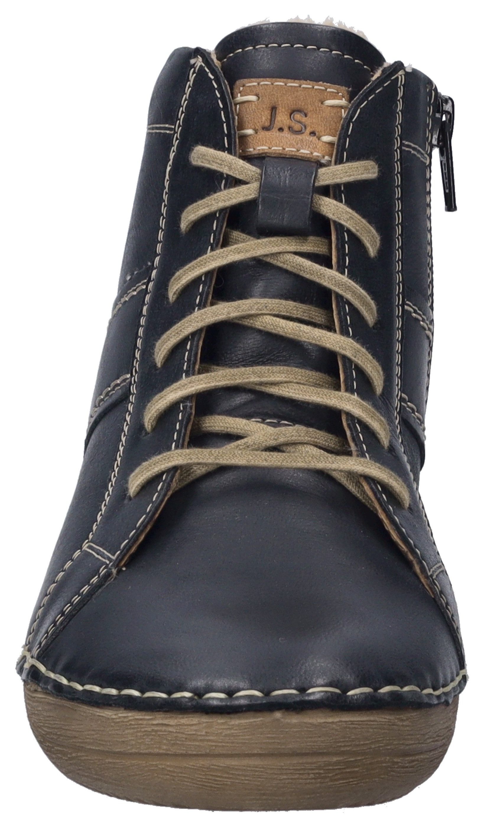 Josef Seibel Veterlaarsjes Felicia 01 Veterschoenen, sneakers, vrijetijdsschoen met modieuze siernaad