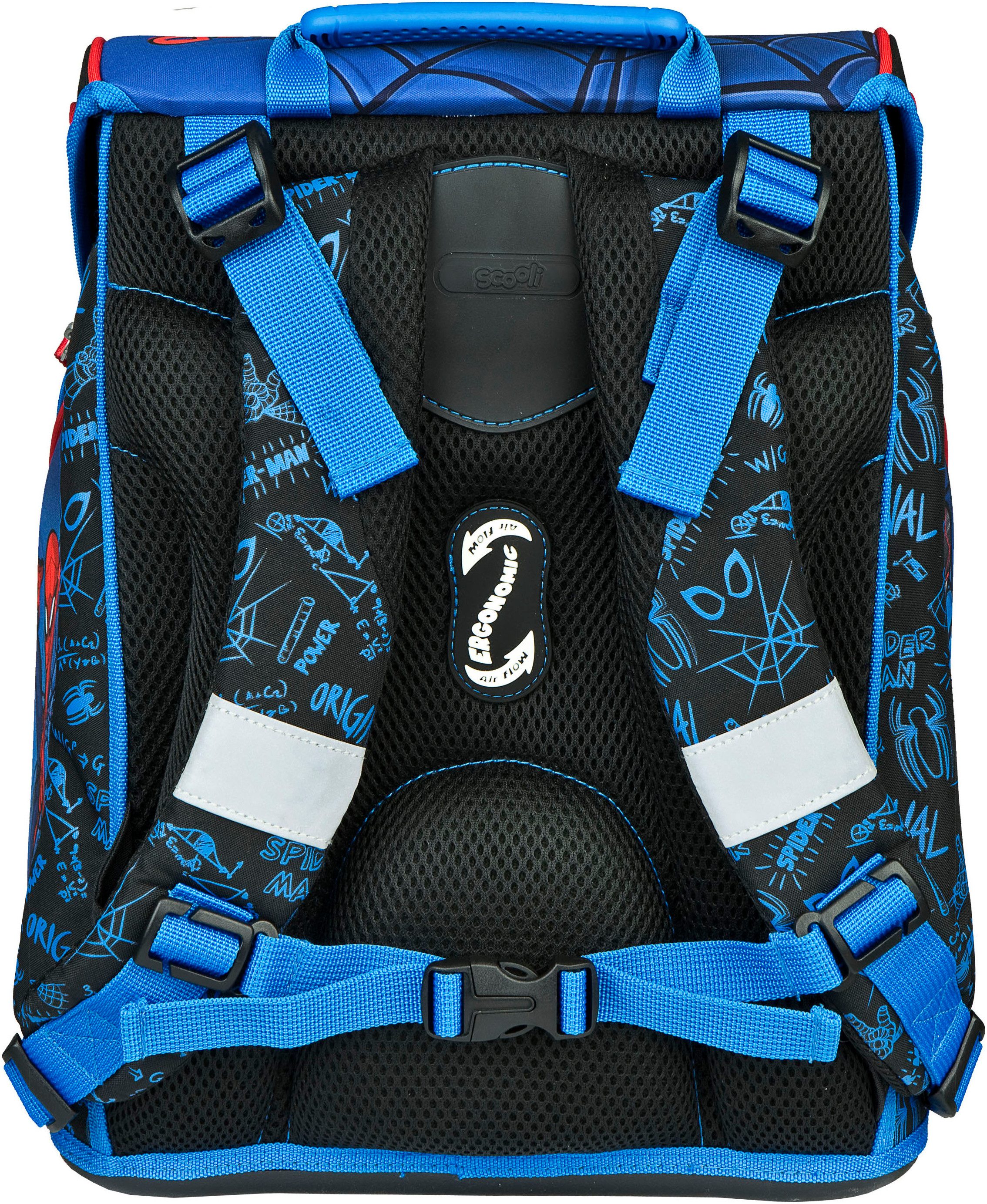 Scooli Schooltas EasyFit, Spider-Man (set, 5-delig)