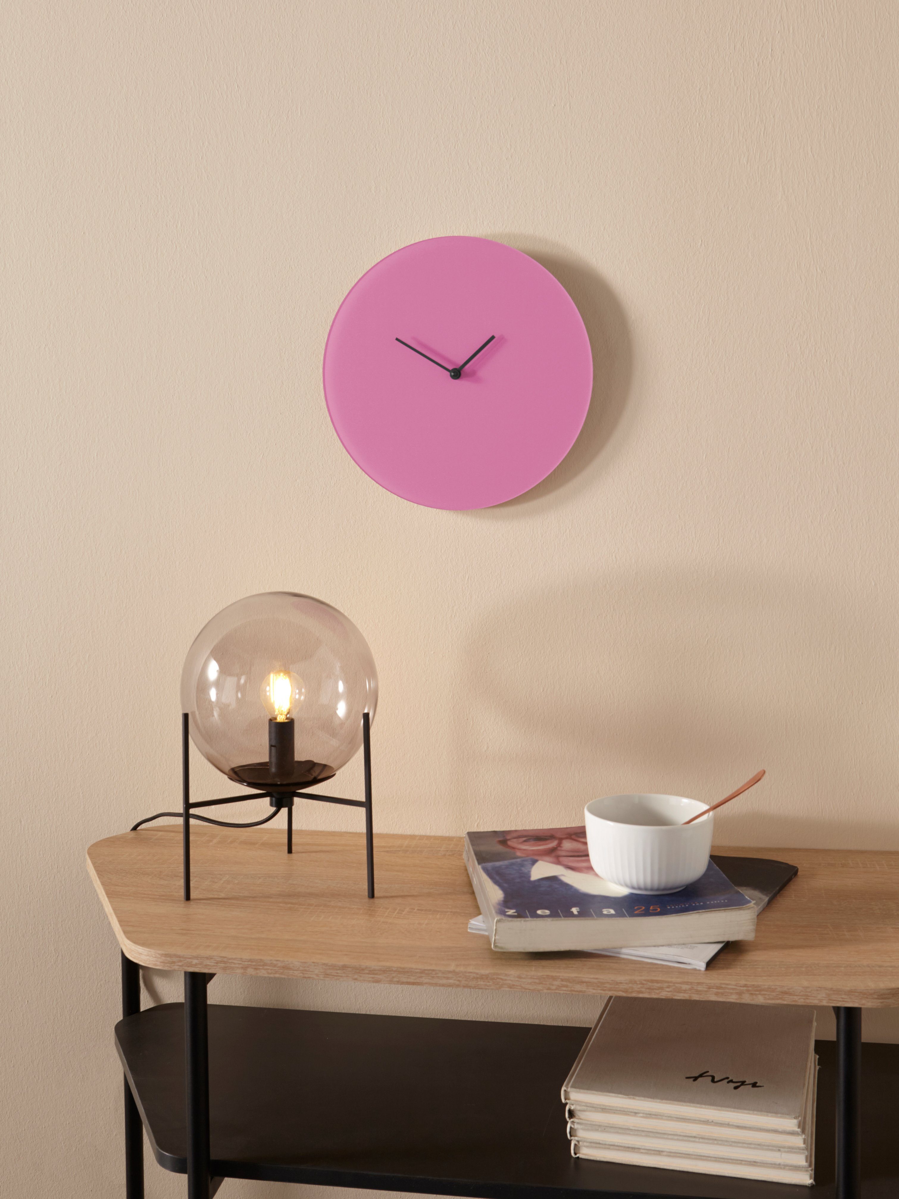 LeGer Home by Lena Gercke Wandklok Sanja Acrylglas, rond, geruisloos, minimalistisch (1-delig)