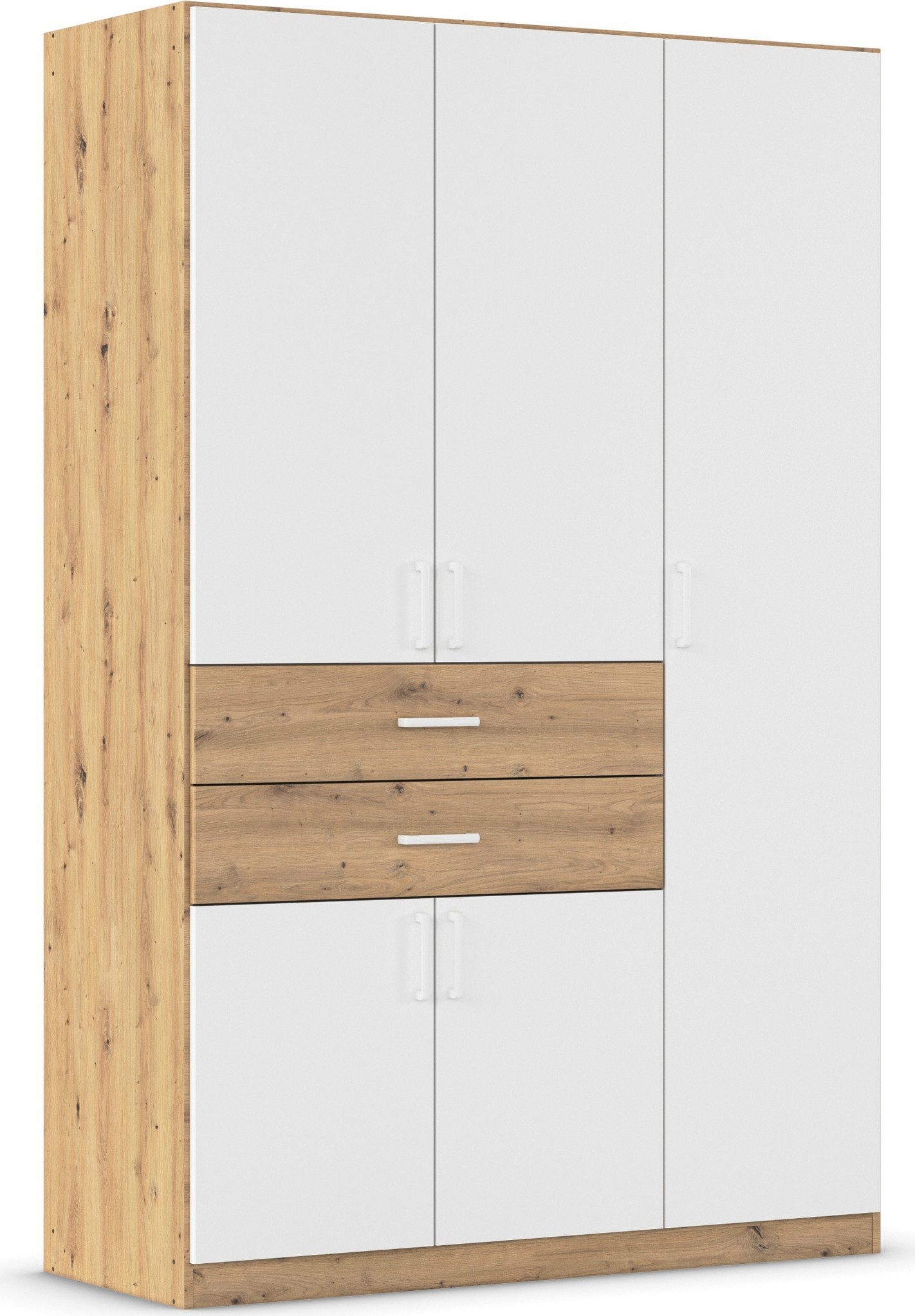 rauch Draaideurkast Kledingkast kast garderobe MAIKA met decor-front 2 lades, in verschillende breedtes, hoogtes, kleuren, made in germany