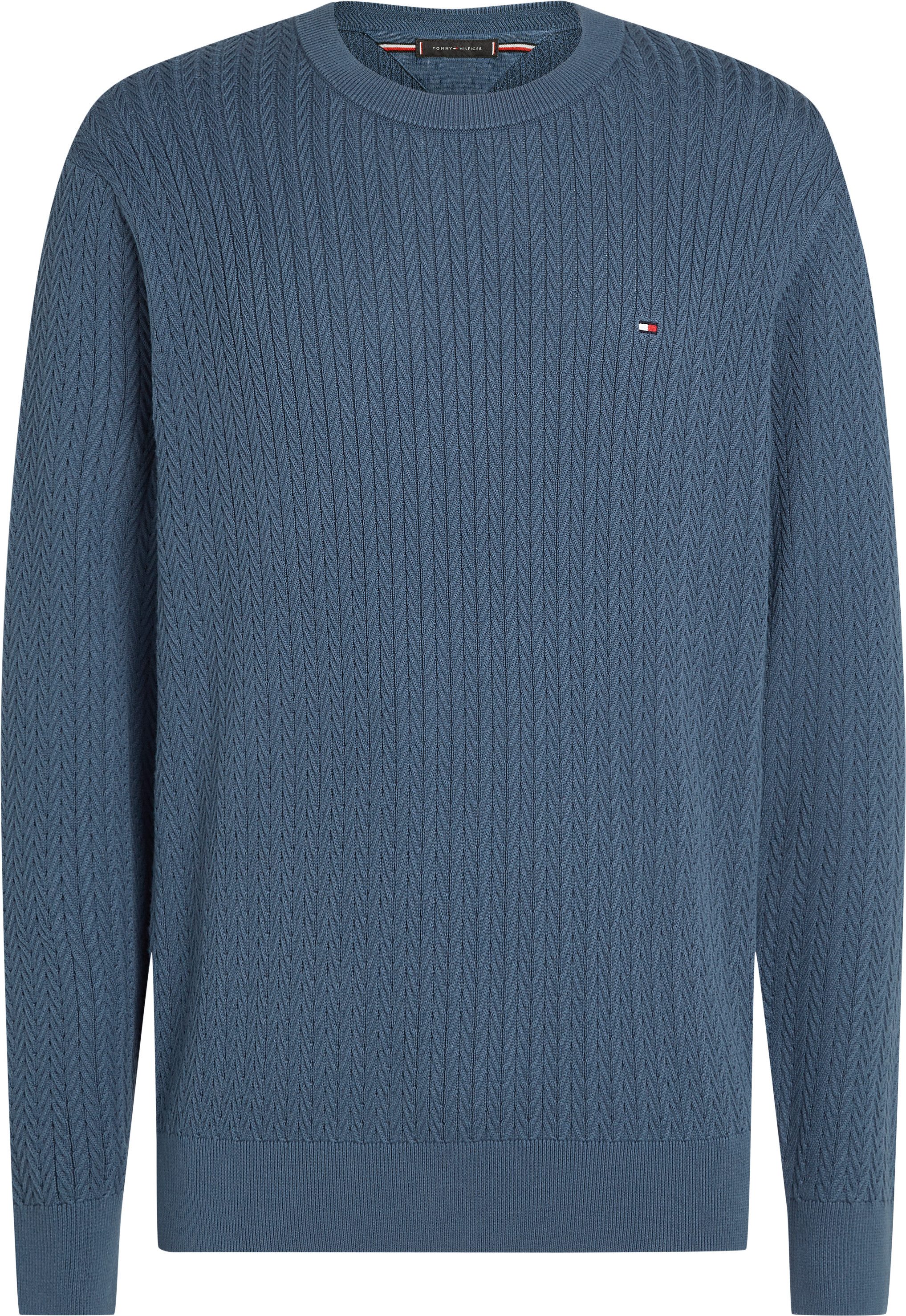 Tommy Hilfiger Gebreide trui HERRINGBONE STRUCTURE C NK