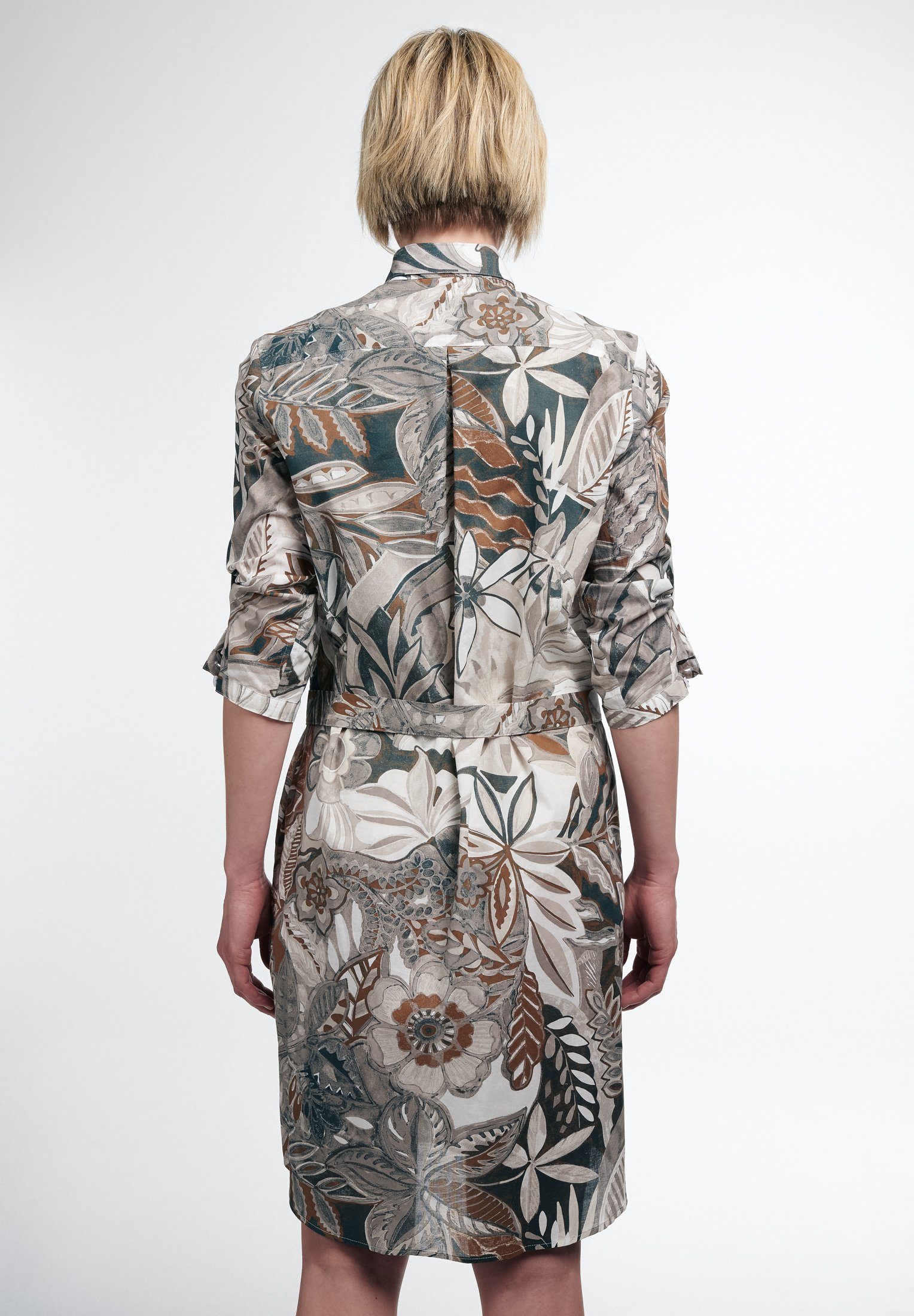 Eterna Jurk met overhemdkraag Loose fit