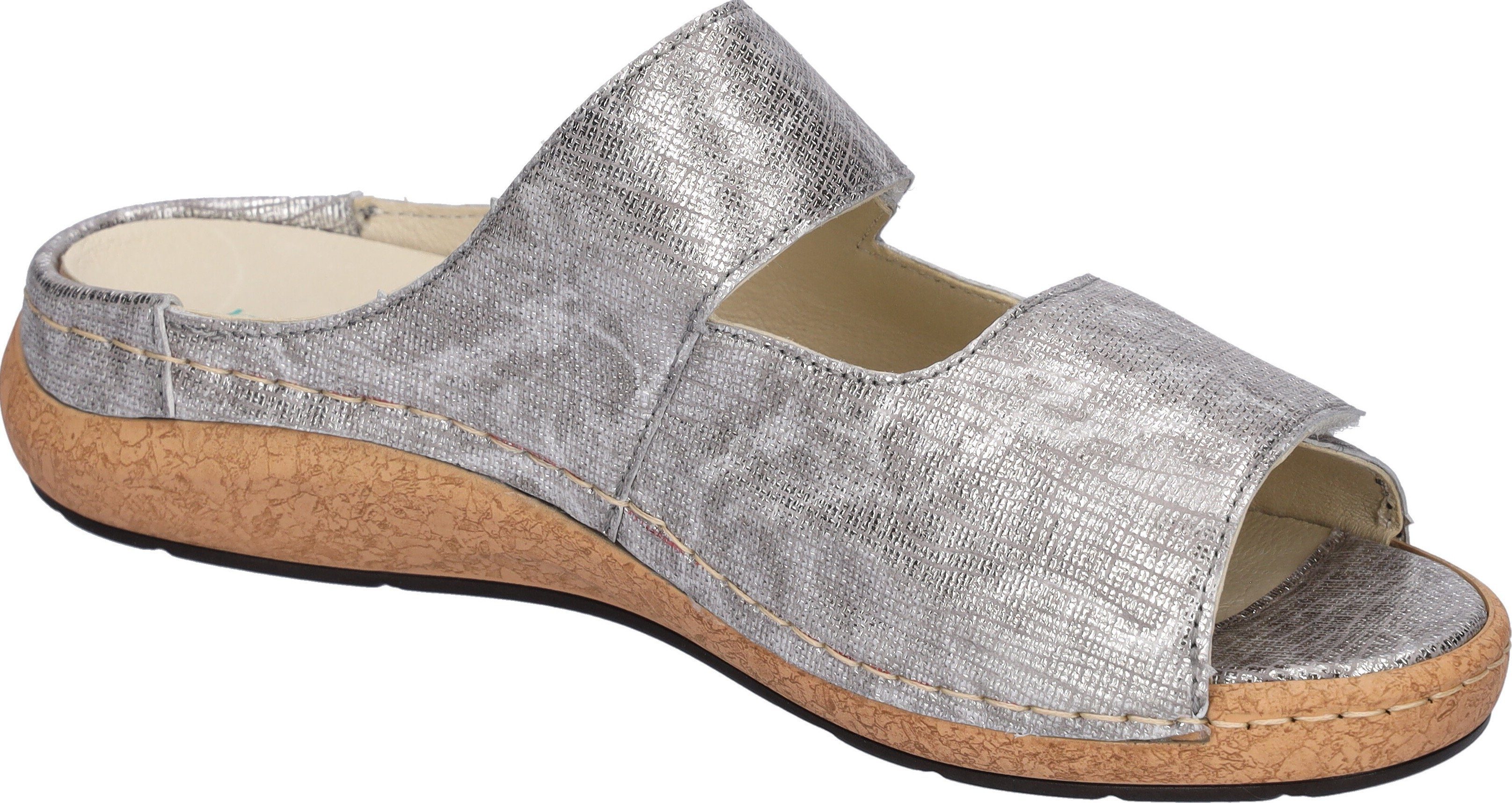 Waldläufer Slippers K-Heliett sleehak, zomerschoen, slippers, klittenband, k-breedte