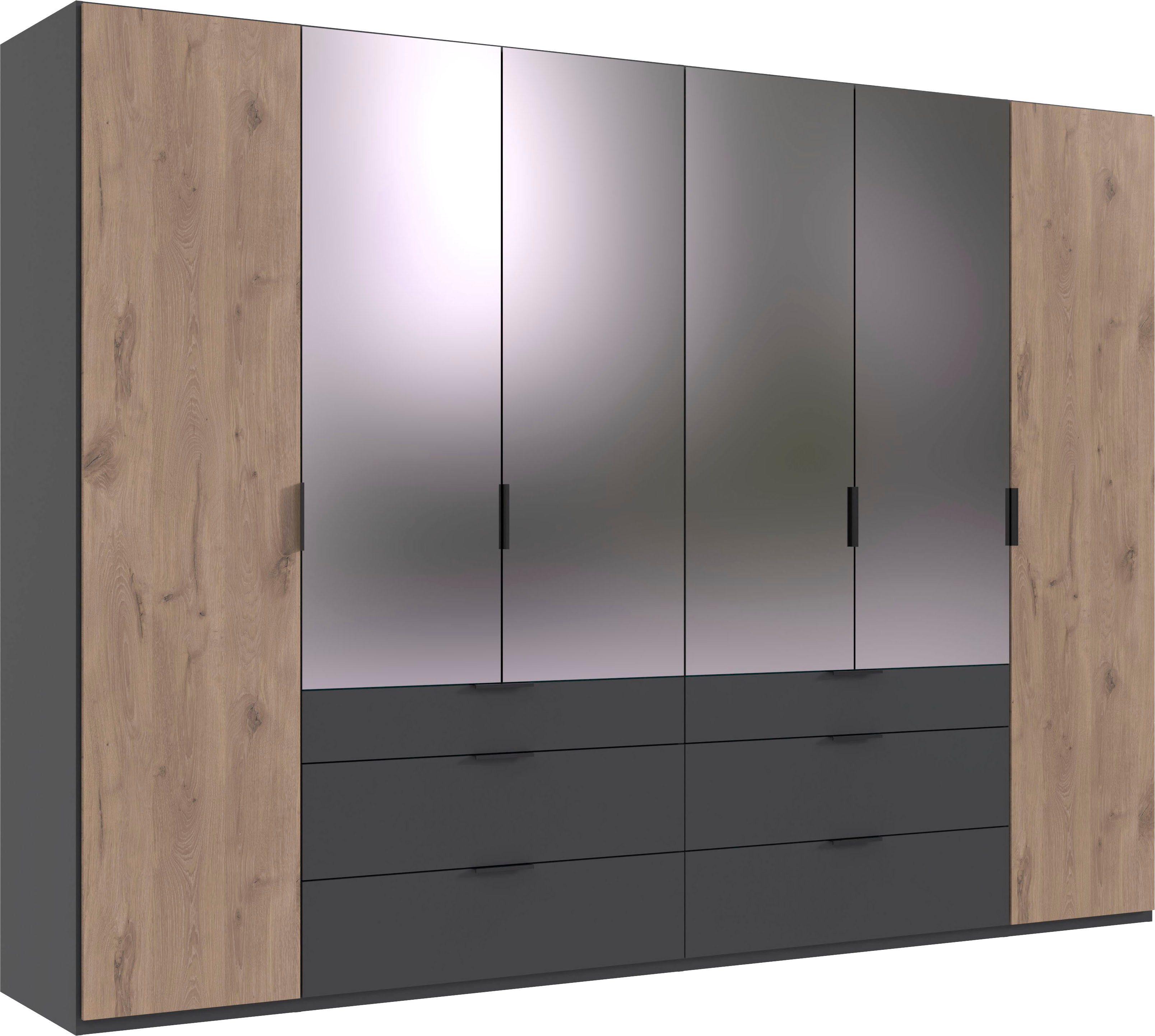 Wimex Draaideurkast Burgos by fresh to go met extra grote lades, met spiegeldeuren