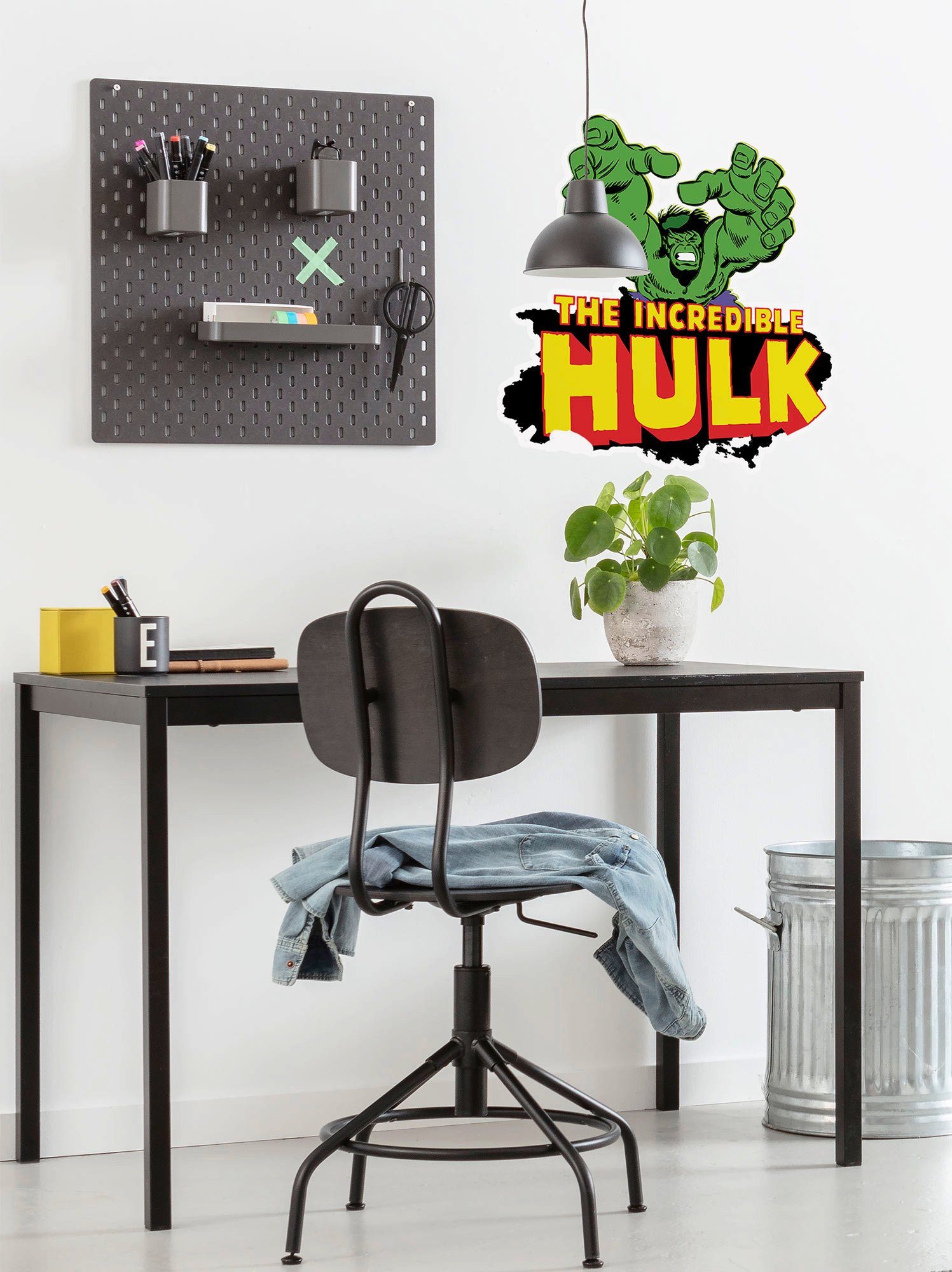 Komar Wandfolie Hulk Comic Classic - afm. 50 x 70 cm zelfklevend, wandstickers, kinderkamer (1 stuk)