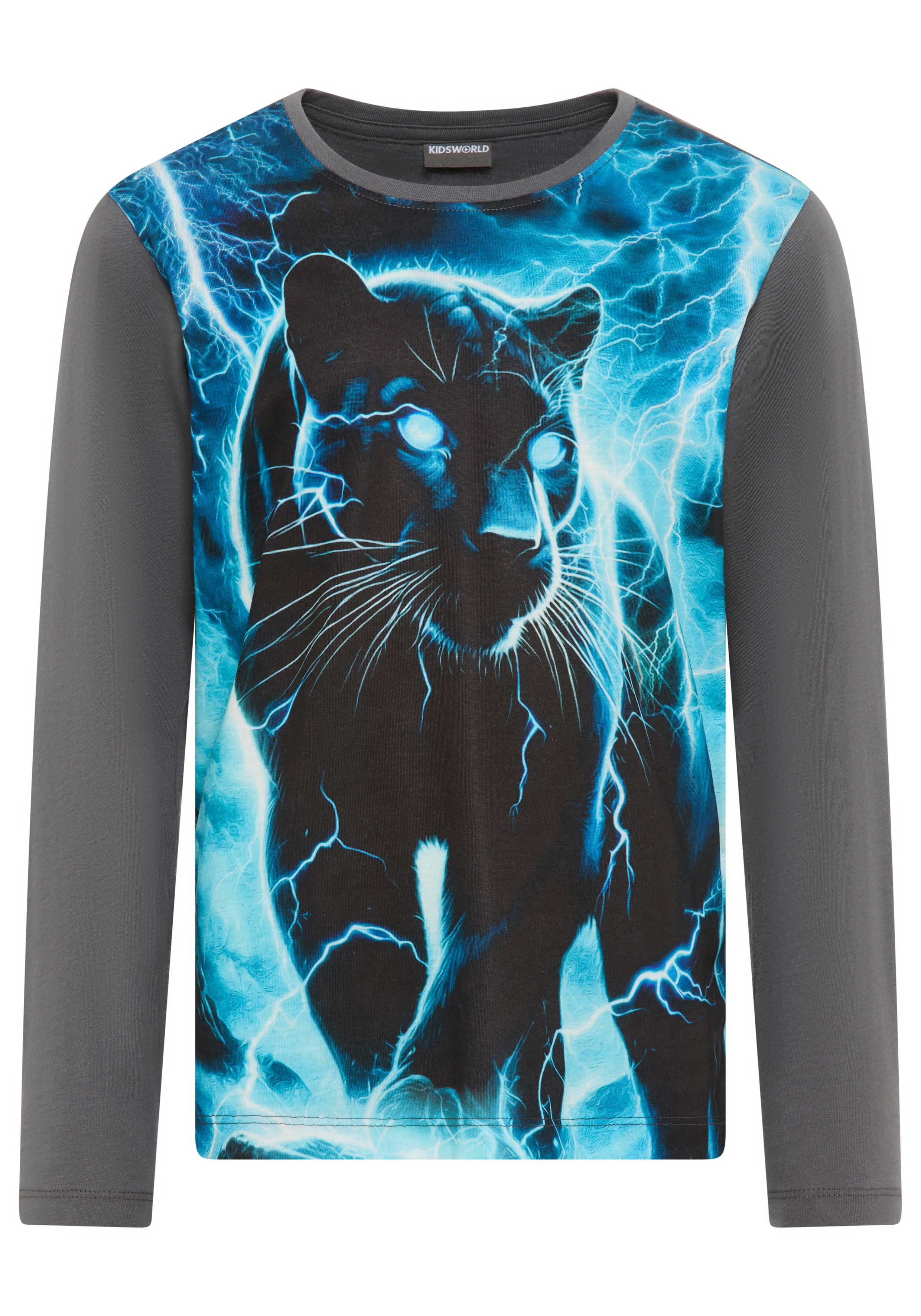 KIDSWORLD Shirt met lange mouwen PANTHER, Fotoprint