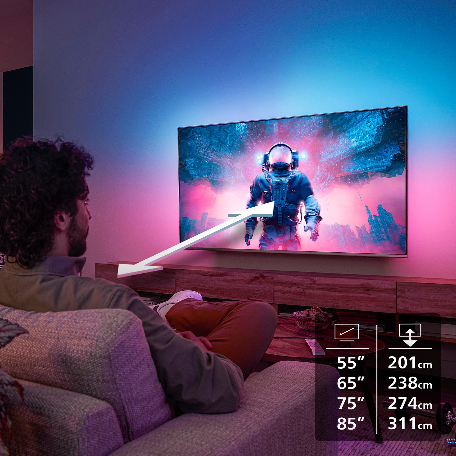 Philips Mini-led-tv 55MLED910/12
