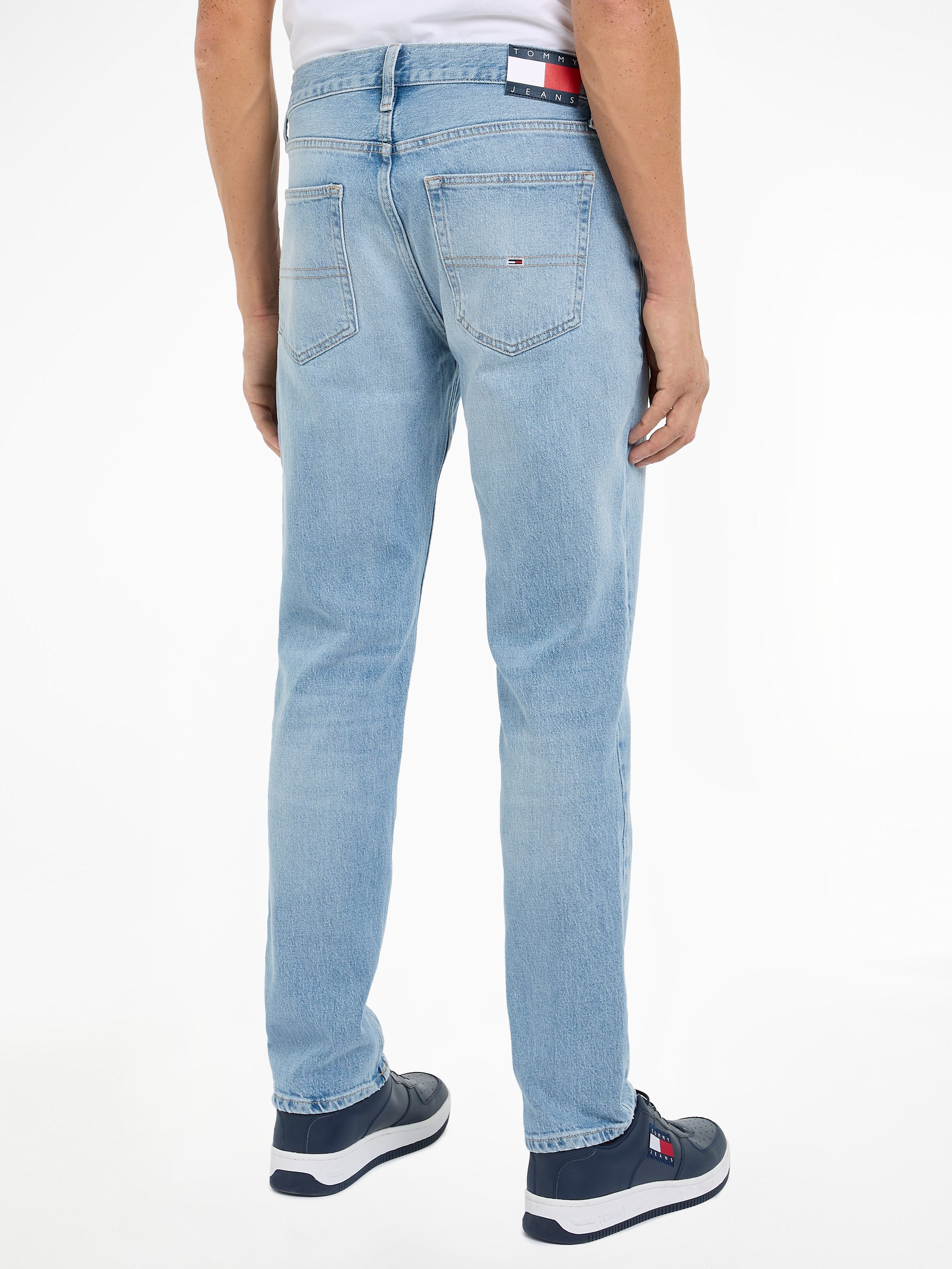 TOMMY JEANS Slim fit jeans RYAN SLIM STRAIGHT met gestempeld logo