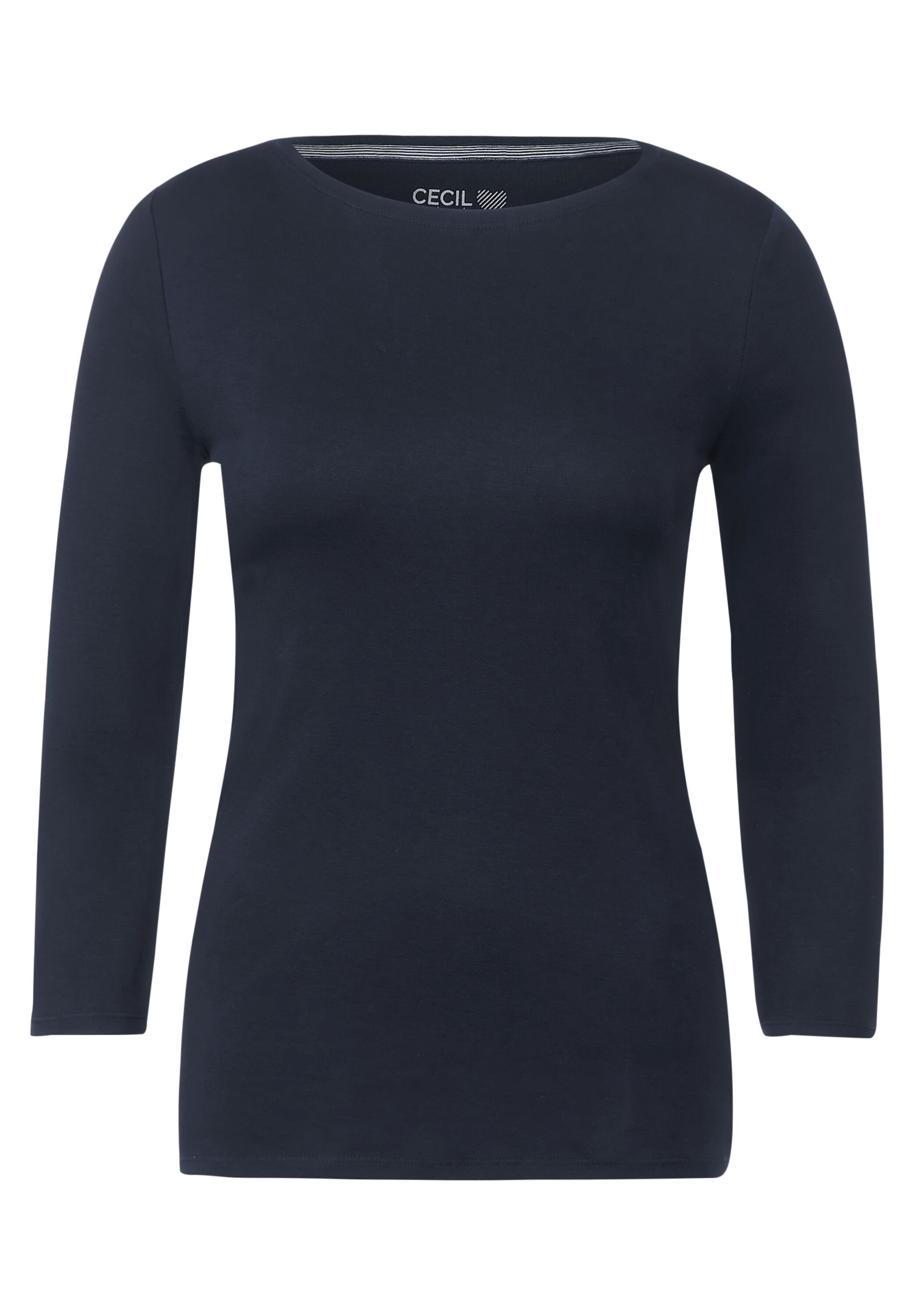 Cecil Shirt met 3/4-mouwen Basic Boatneck