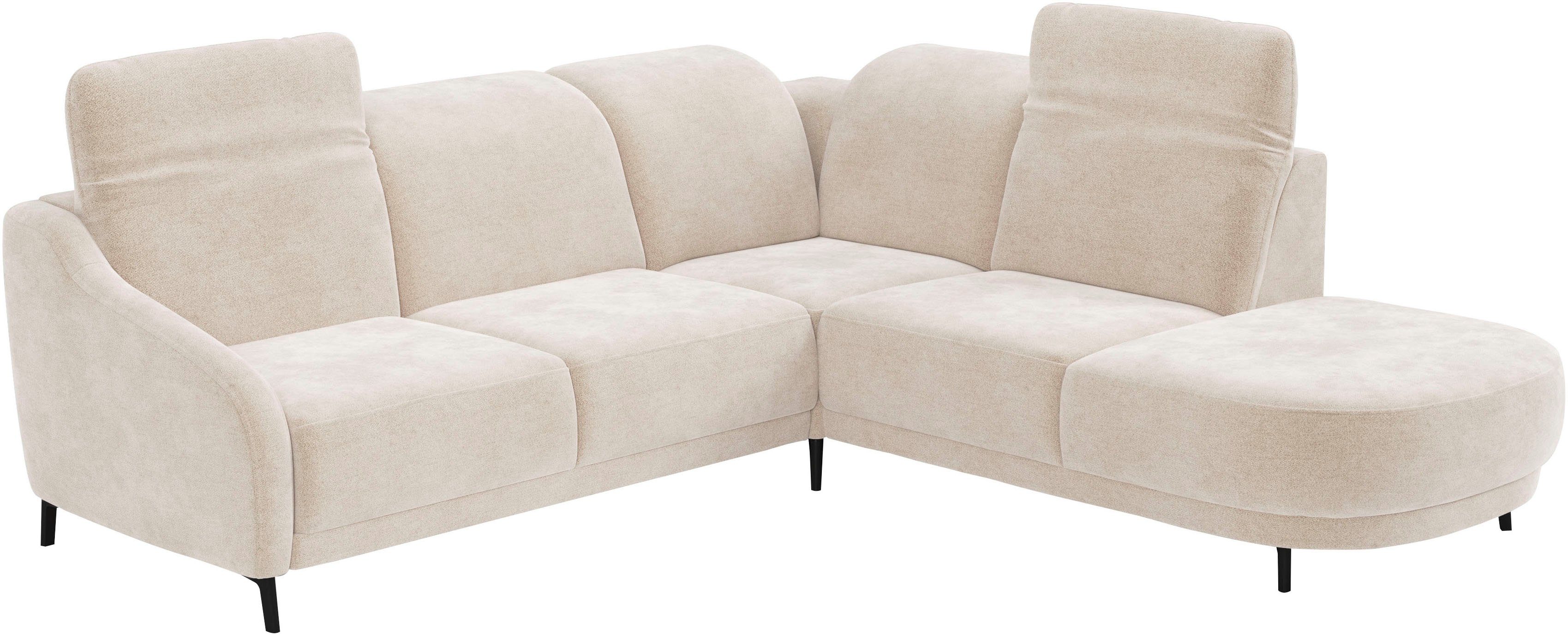 sit&more Hoekbank Blues L-vorm naar keuze met klaptafel en usb