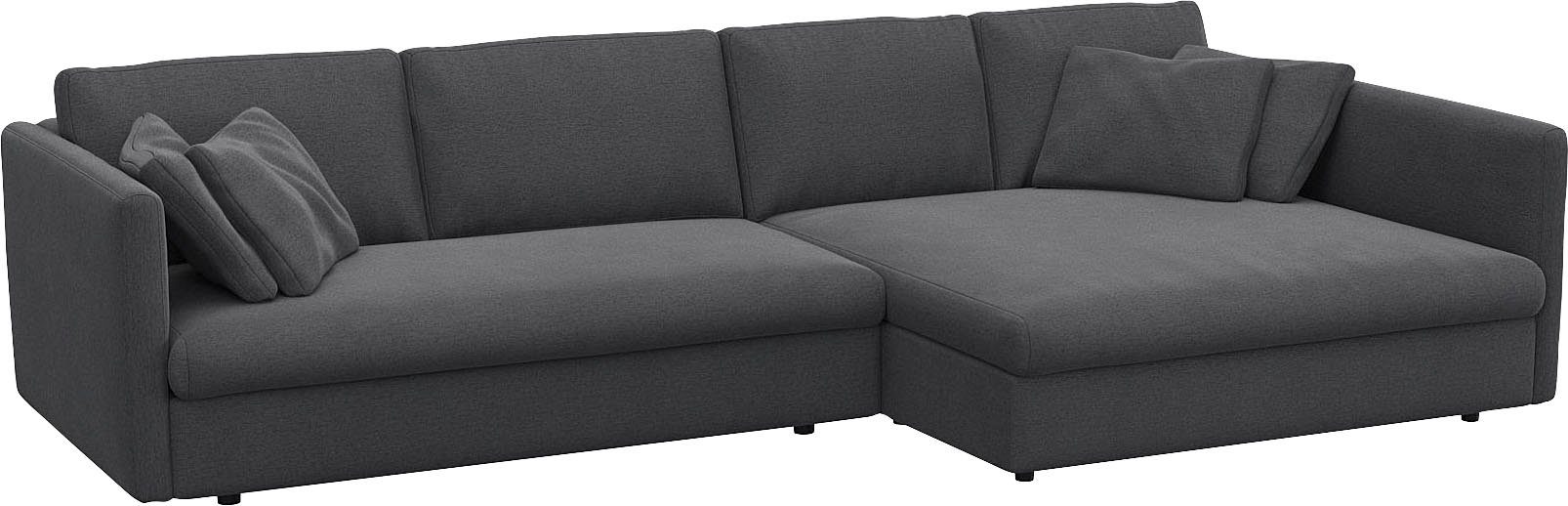 FLEXLUX Hoekbank Lovane Zacht en zeer comfortabel, grote zitdiepte op koudschuim, inclusief sierkussen