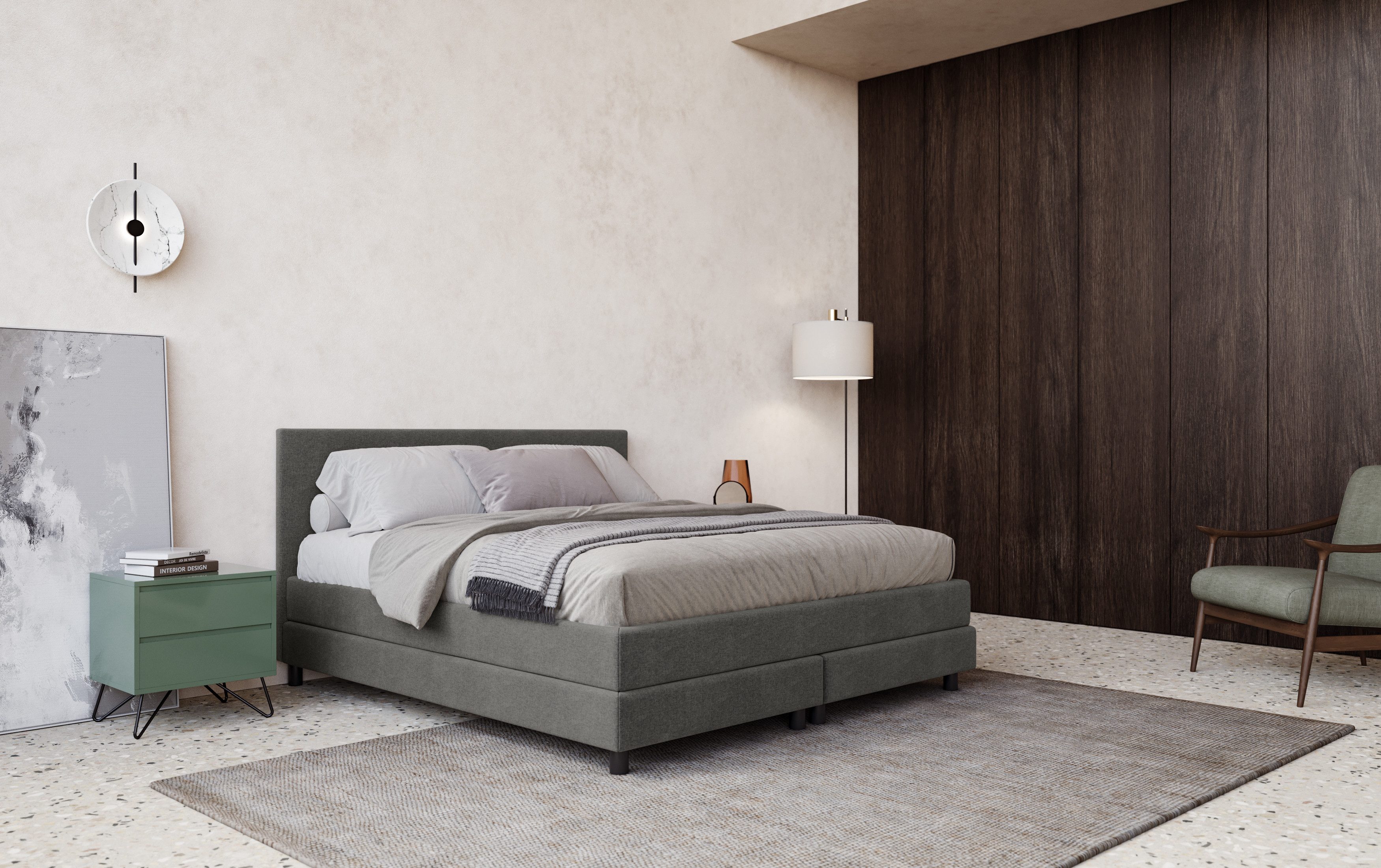COTTA Boxspring Andorra incl. topper, verkrijgbaar in verschillende breedtes