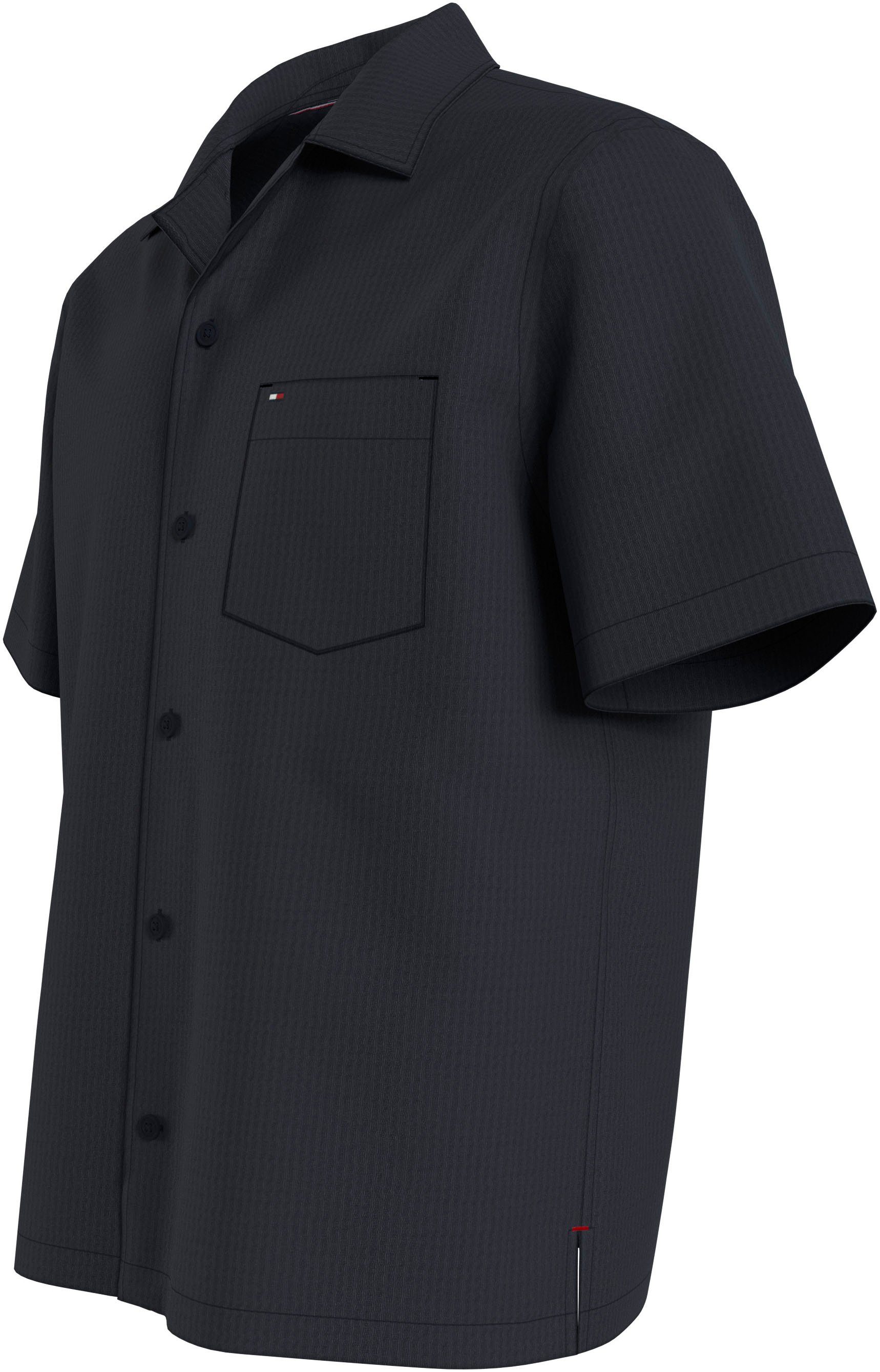 Tommy Hilfiger Overhemd met korte mouwen SEERSUCKER SOLID SHIRT