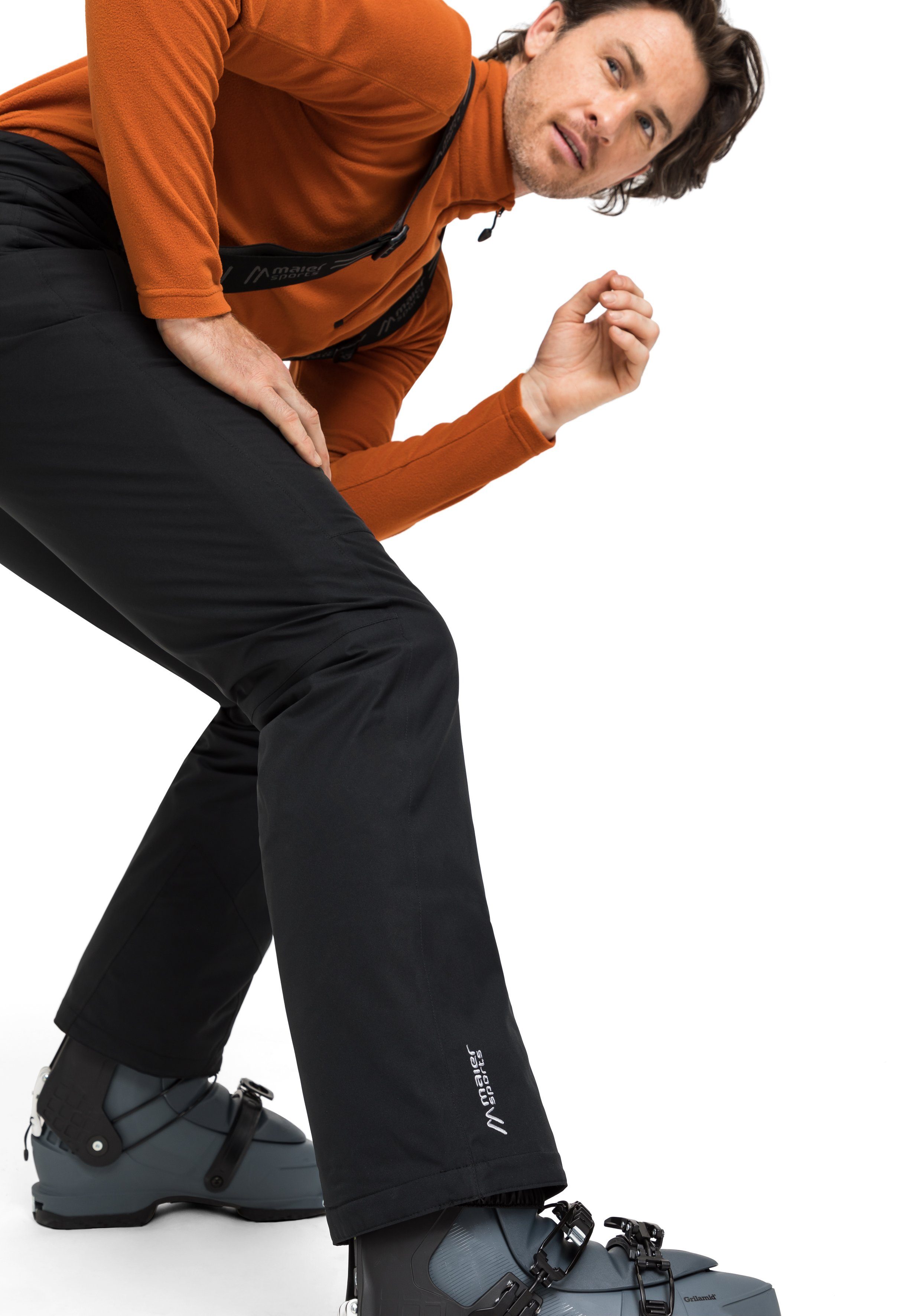 Maier Sports Skibroek Corban T Heren sneeuwbroek met bretels, wind/waterdicht, regular fit