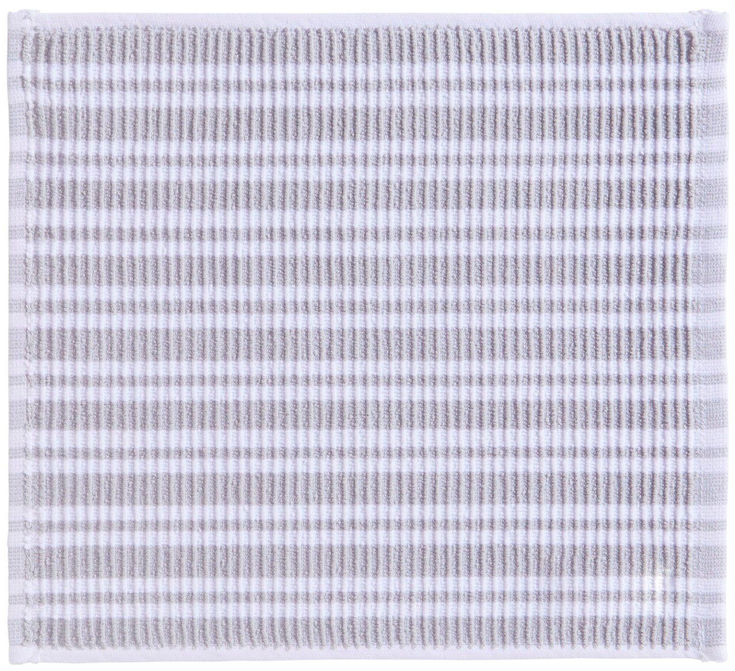 DDDDD Vaatdoek Stripe, 30x30 cm, van 100% katoen met luxueuze ribstructuur en optimale vochtabsorptie (set, 4-delig)