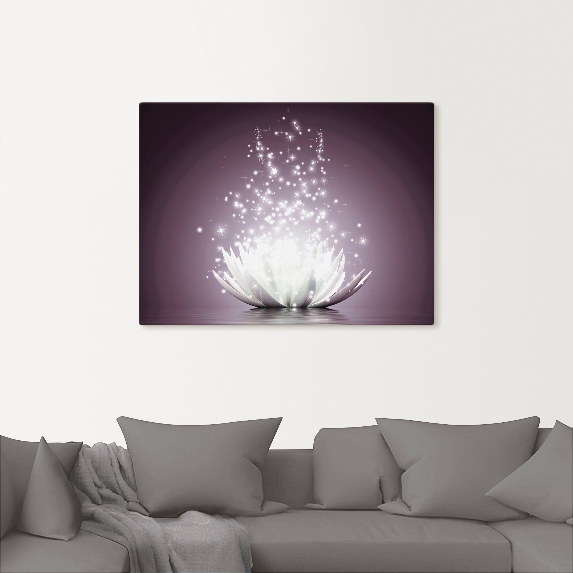 Artland Artprint Magie van de lotusbloem als artprint op linnen, poster, muursticker in verschillende maten