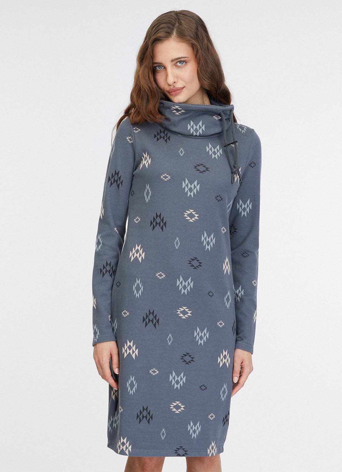 Ragwear Mini-jurk CHLOENETTE met all-over jacquardmotief