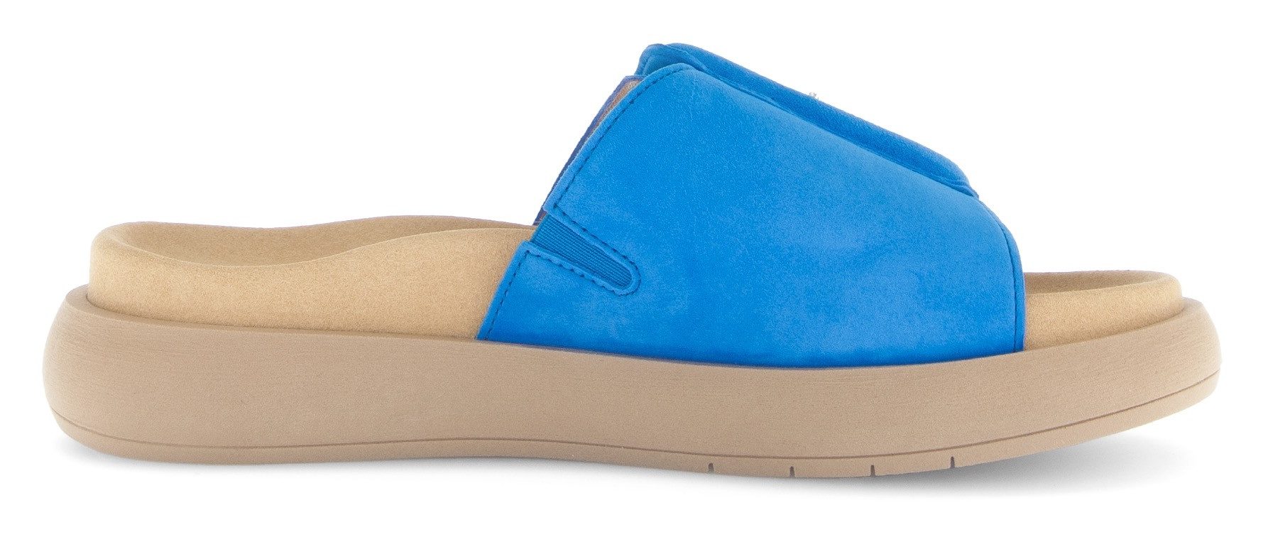 Gabor Slippers , plateau, zomerschoen, slippers met grote decoratieve gesp