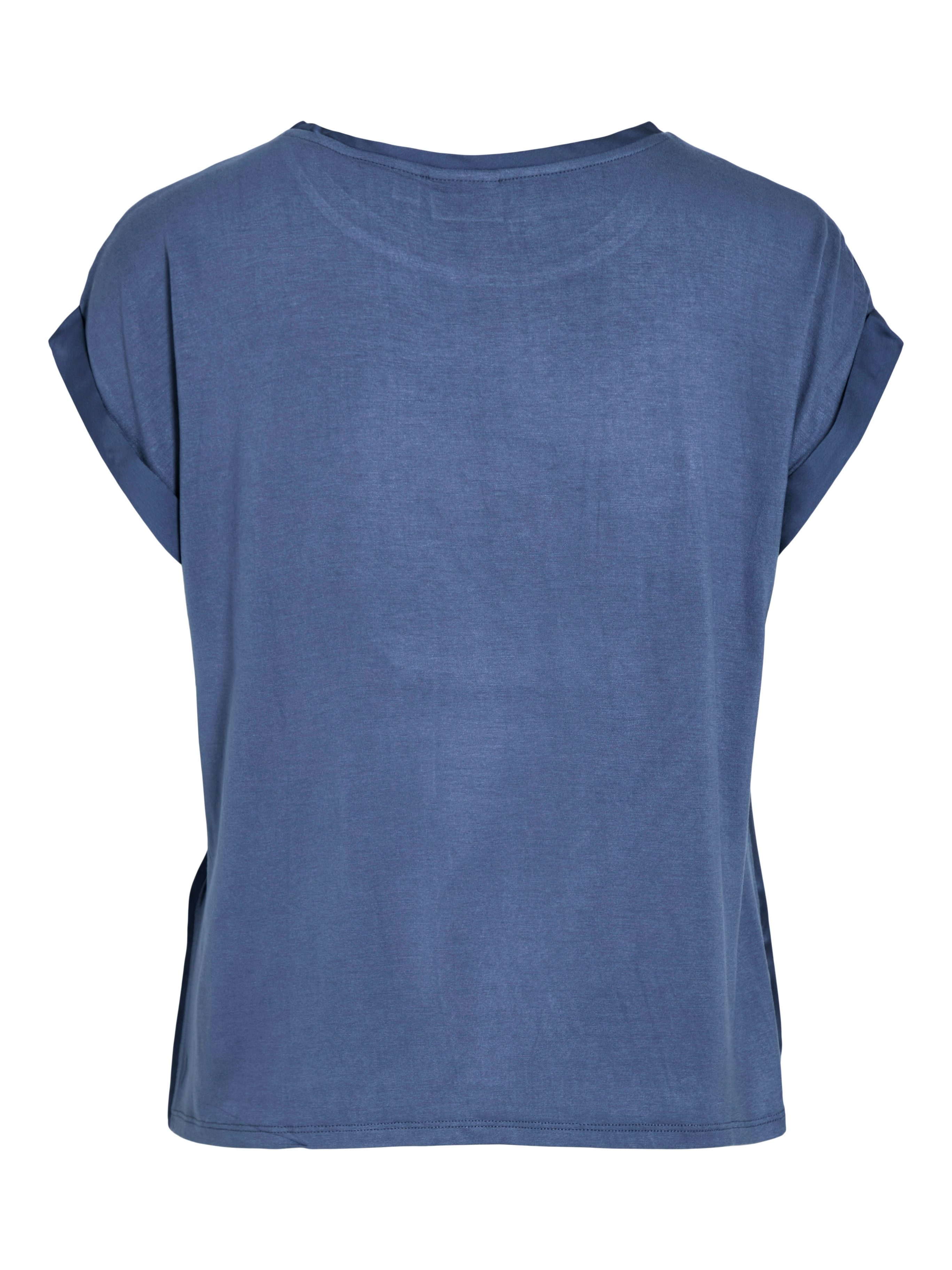 Vila Shirt met korte mouwen VIELLETTE S S SATIN TOP NOOS