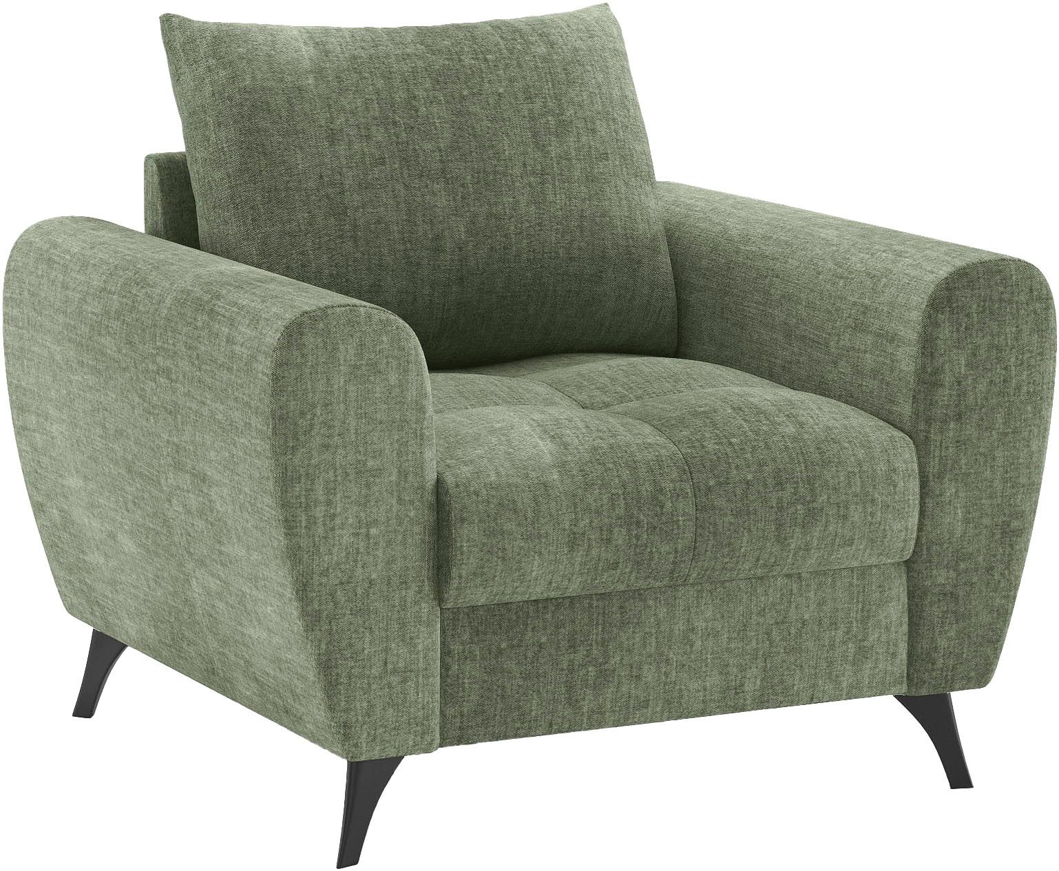 Mr. Couch Fauteuil Blackburn II Passend bij de set, met koudschuimvering tot 140 kg belastbaar fauteuils groen