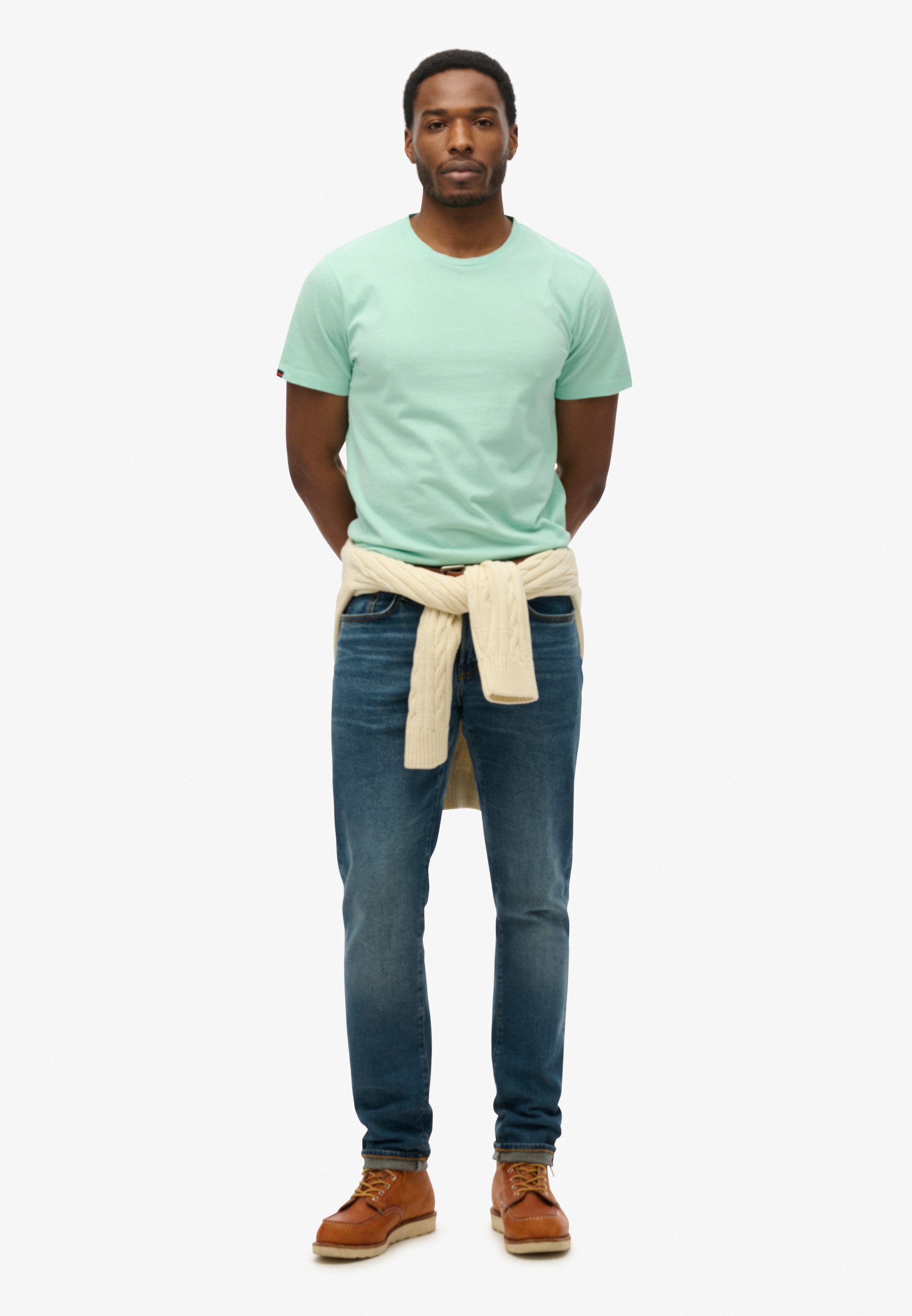 Superdry Shirt met ronde hals CLASSIC ESSENTIAL TEE