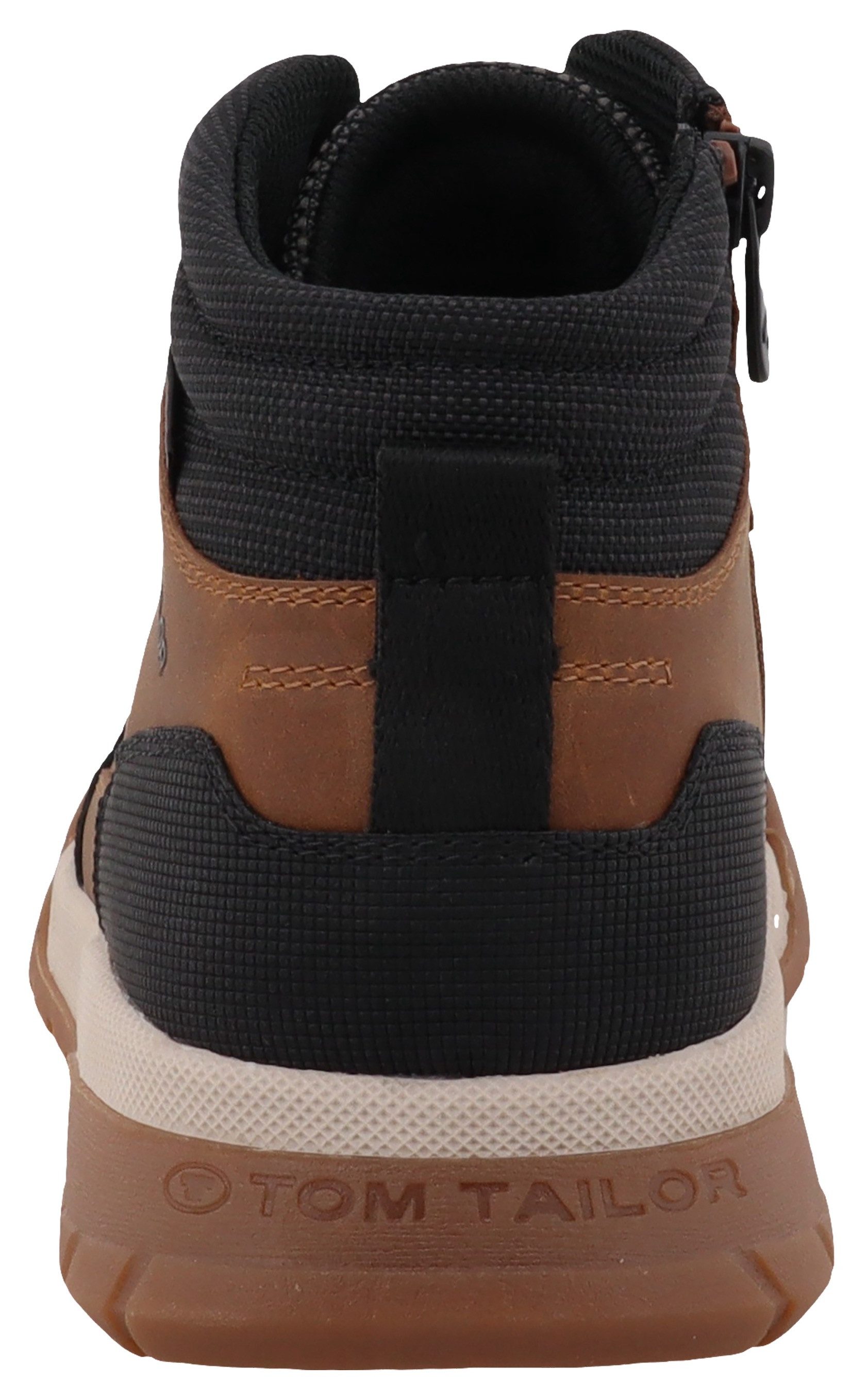 Tom Tailor Veterschoenen high top sneaker, trekkingschoen met gevoerde schacht, breedte g