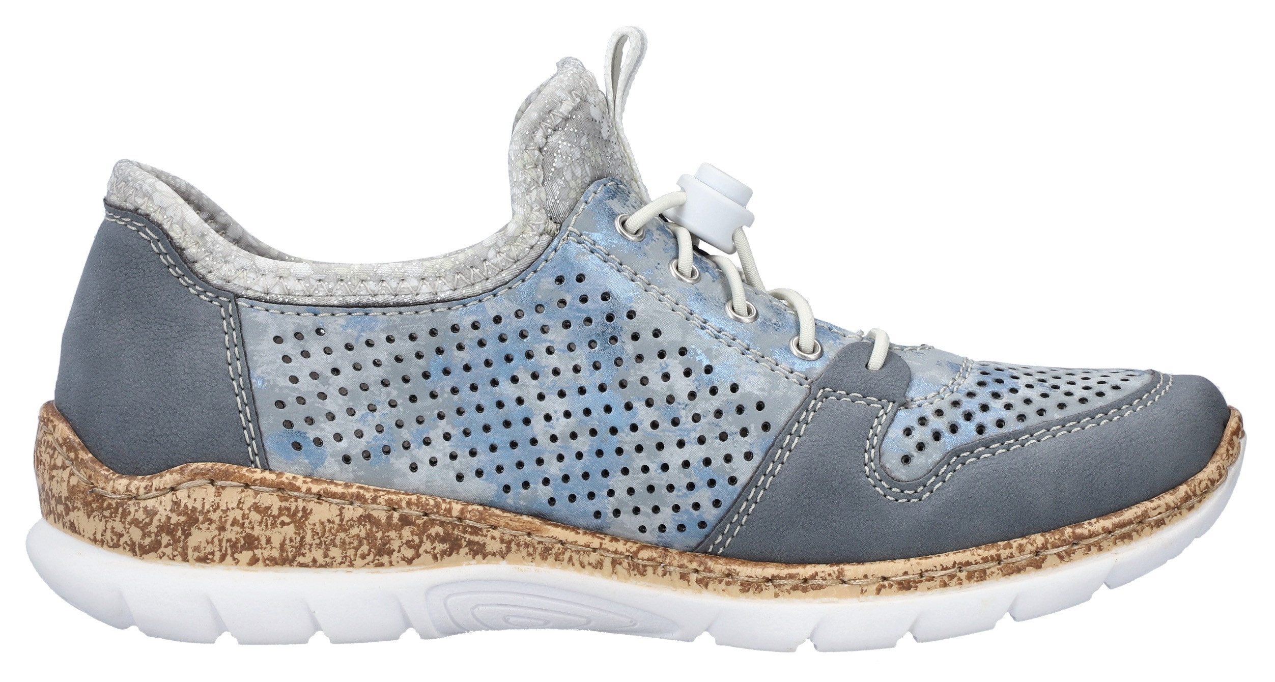 Rieker Slip-on sneakers Slipper, instapschoen met memo soft uitrusting