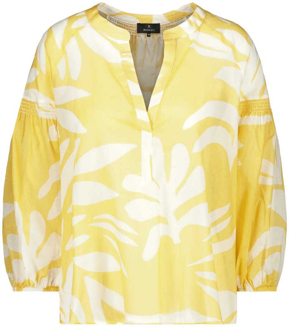 Monari Blouse zonder sluiting met tropical-print