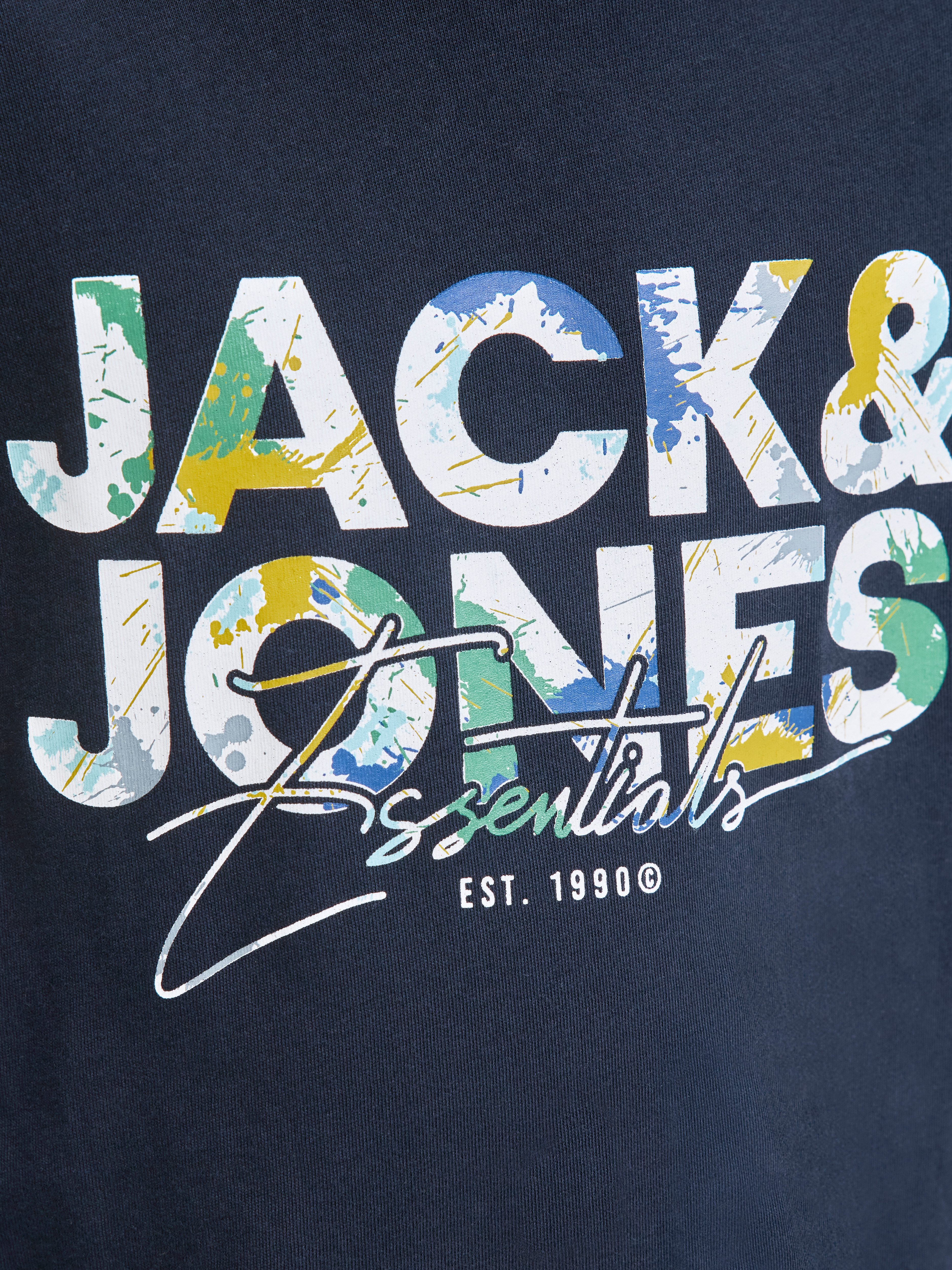 Jack & Jones Junior T-shirt JJGEPLAS TEE LS CREW NECK 2PK MP JNR (set, 2-delig)