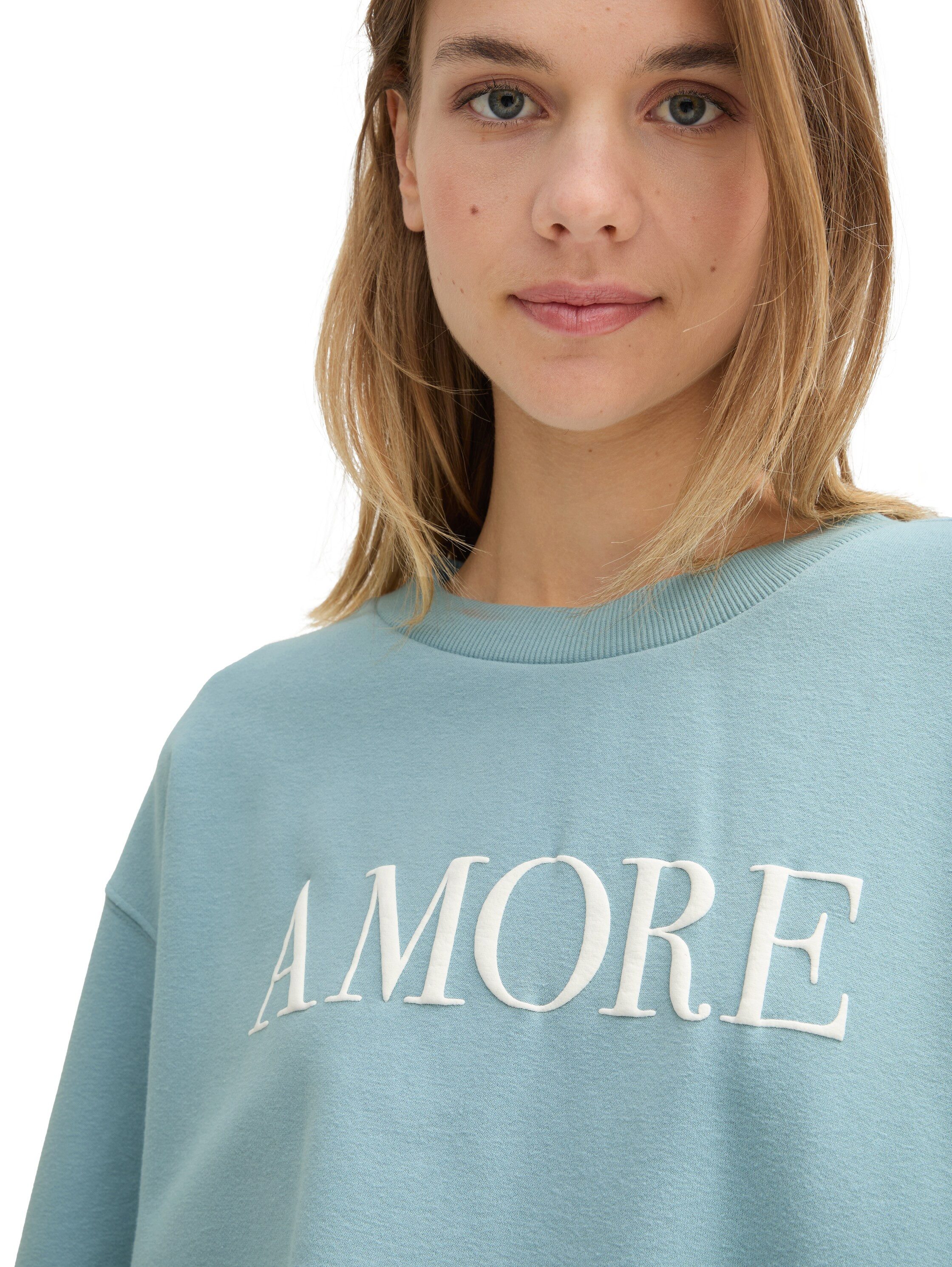 Tom Tailor Denim Sweatshirt met belettering