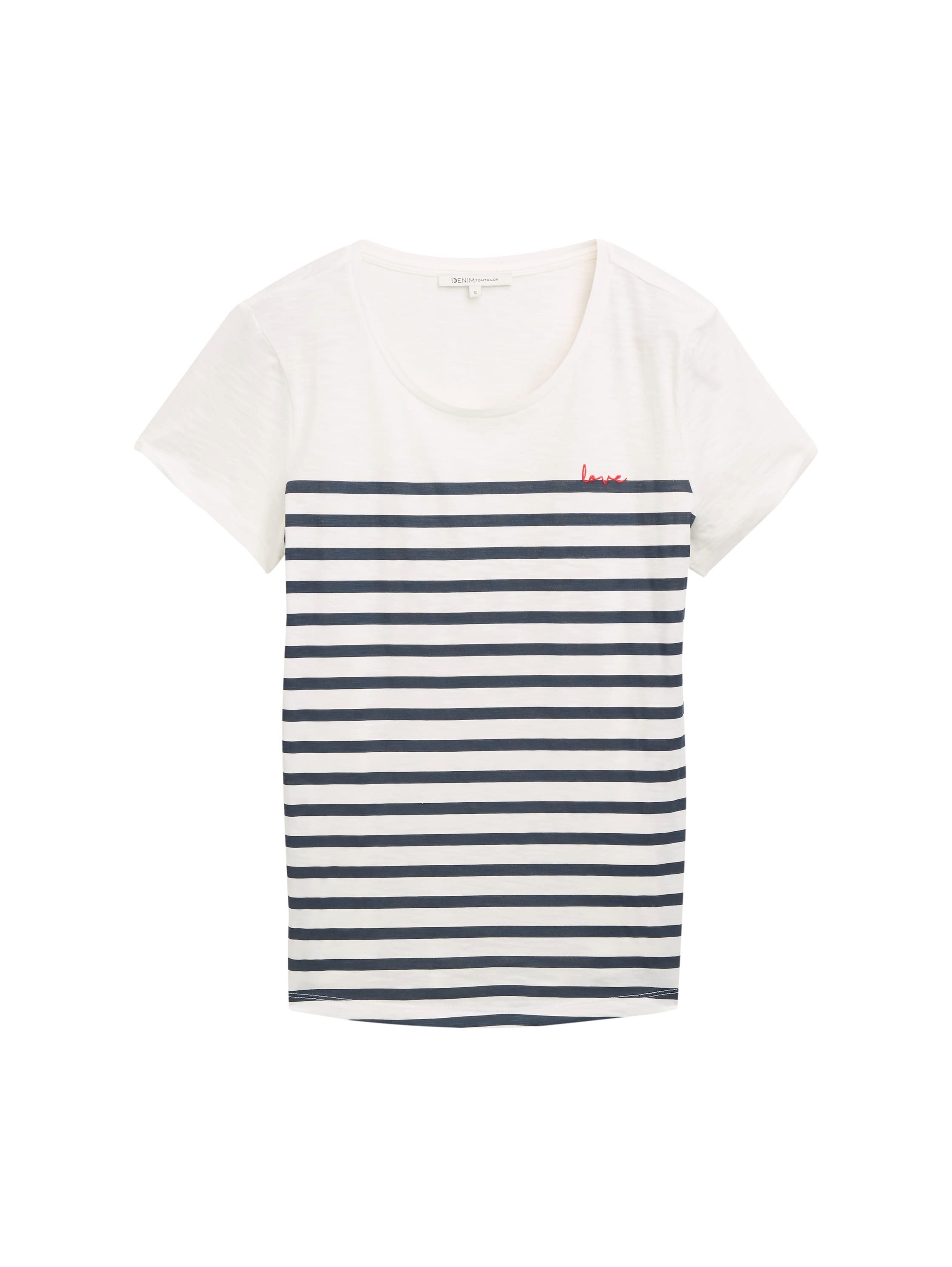 Tom Tailor Denim T-shirt met streepmotief