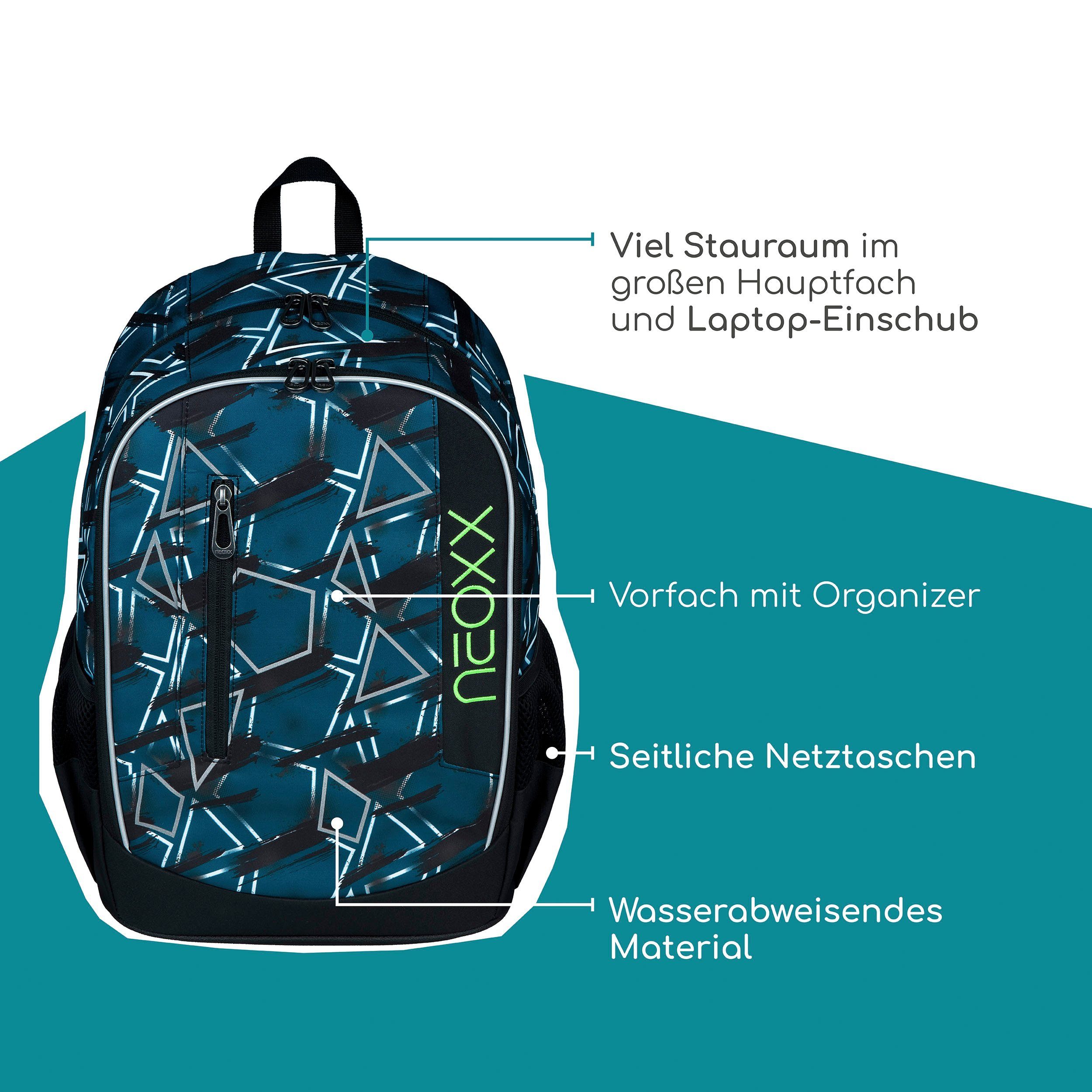 neoxx Schoolrugzak Flow, Flash Yourself gedeeltelijk van gerecycled materiaal