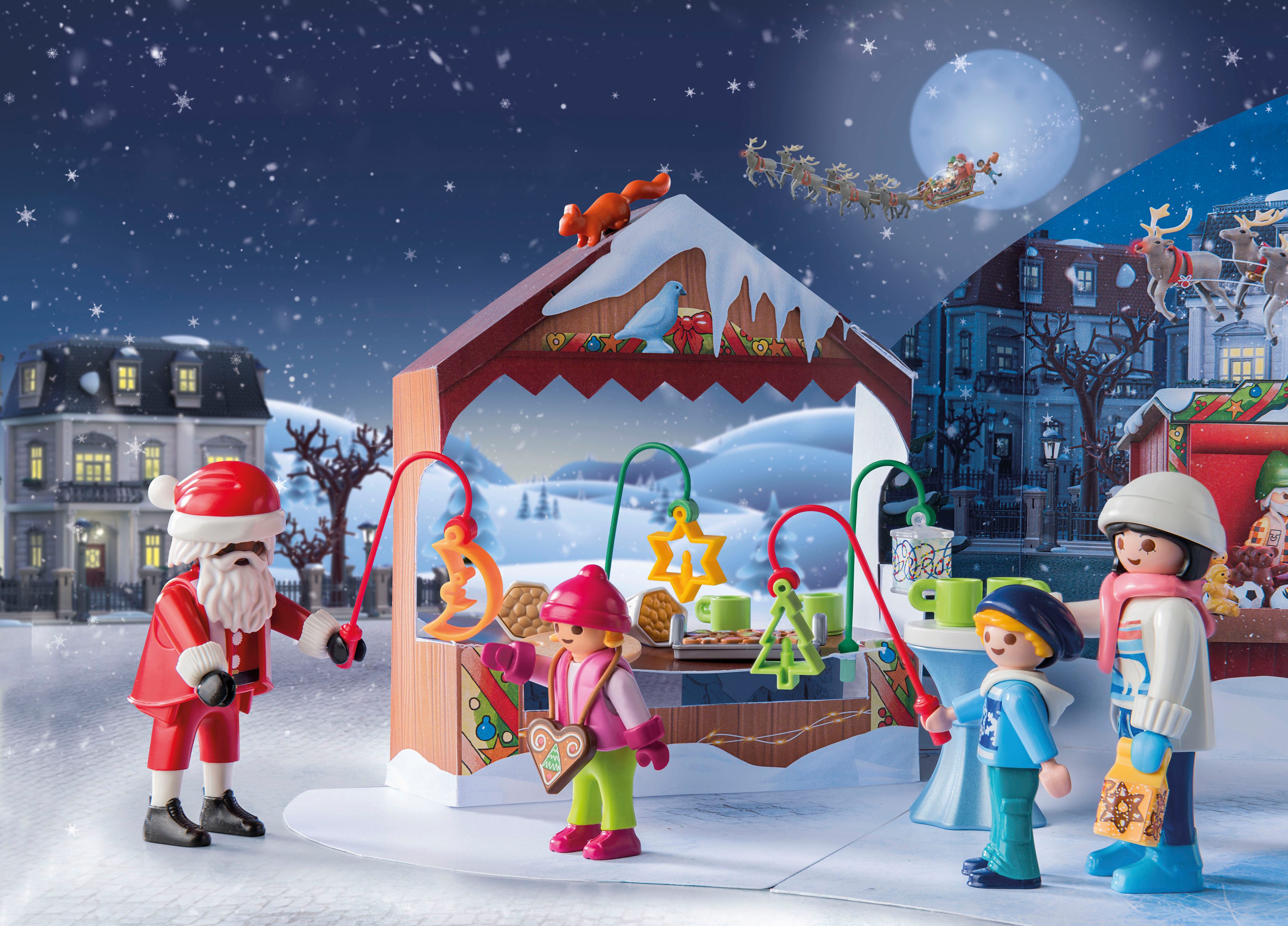 Playmobil® Speelgoed adventskalender Speelstenen, Uitstapje naar de Kerstmarkt (71472)