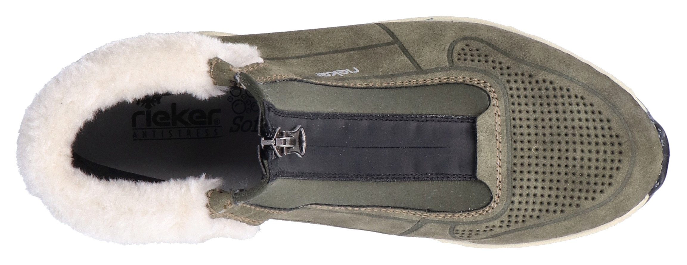Rieker Sneakers vrijetijdsschoen, instaplaarzen met voorrits