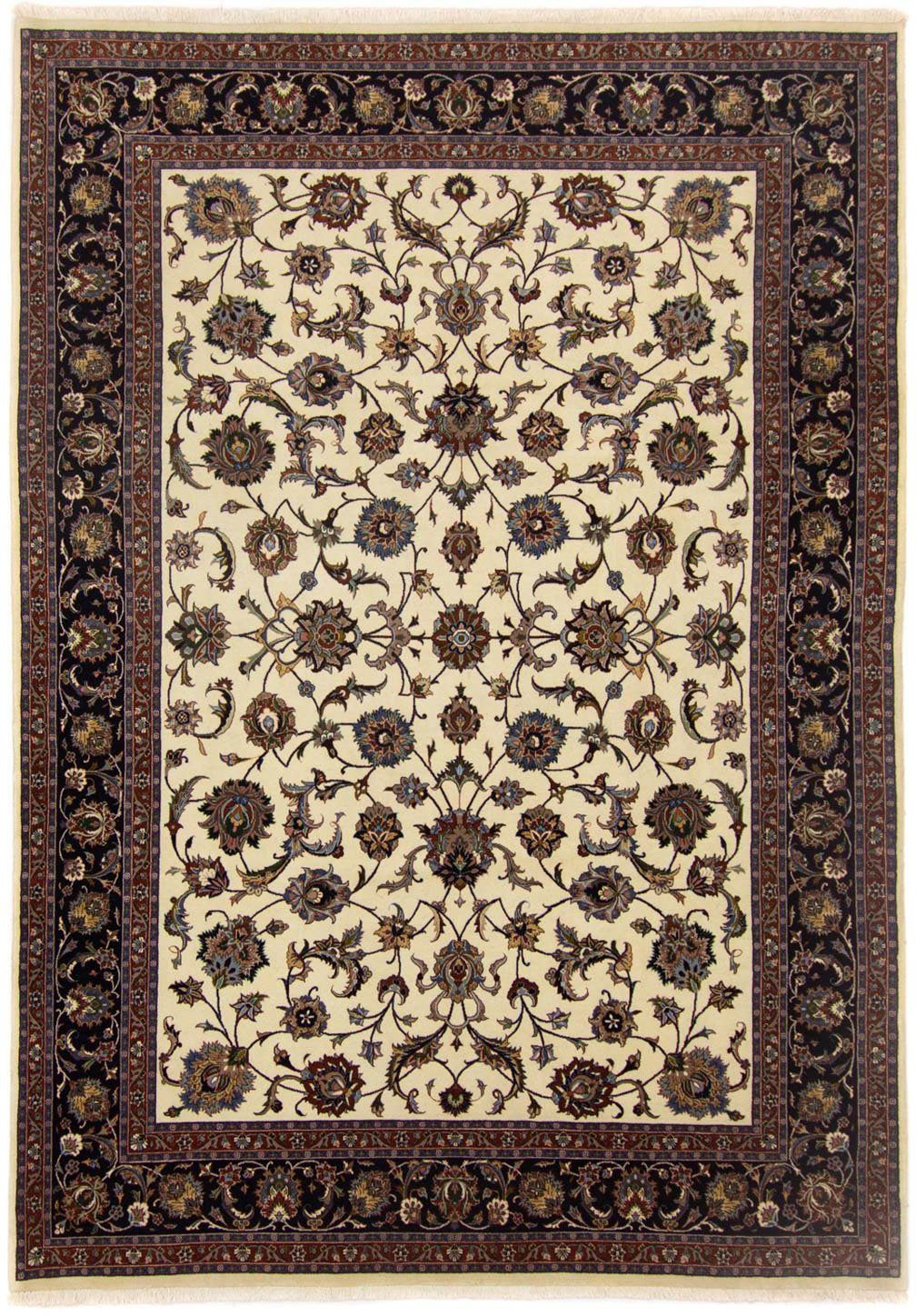 morgenland Wollen kleed Maschad geheel gedessineerd beige 338 x 250 cm Uniek exemplaar met certificaat