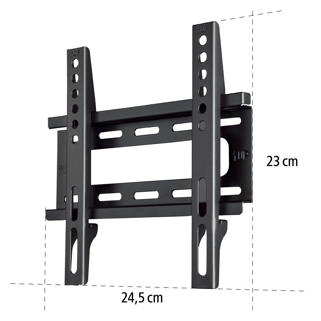 Hama Tv-wandhouder TV-beugel tot 25kg, plat, stijf, 48 - 117 cm (19" - 46"), 32", 43"