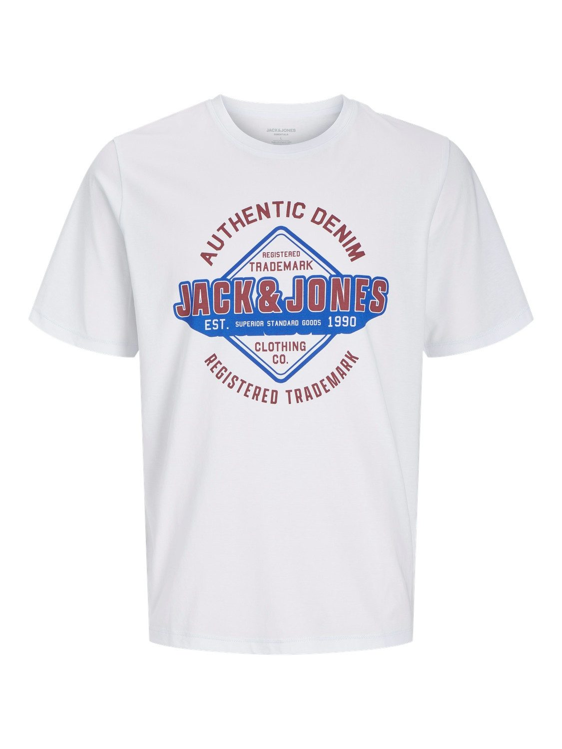 Jack & Jones Shirt met ronde hals JJELOGO TEE SS O-NECK 2 COL SS25 SN