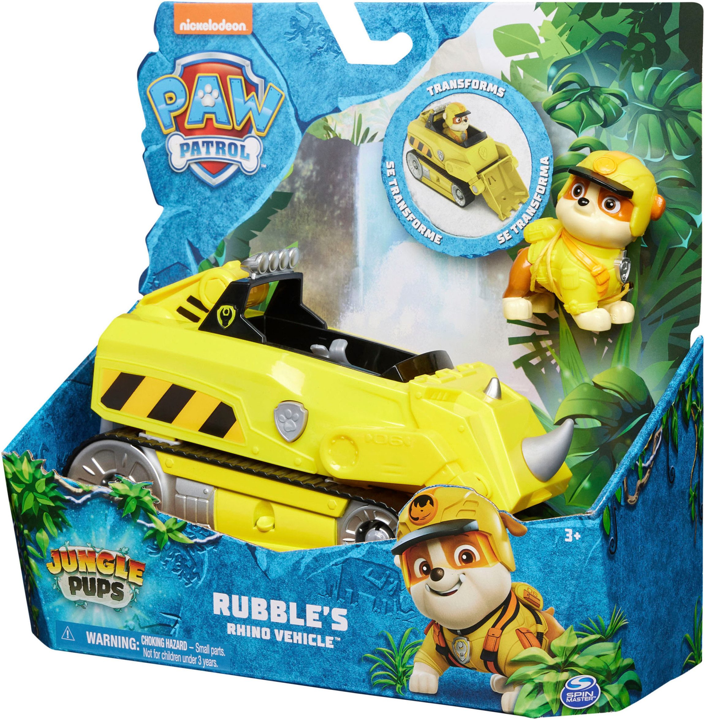 Spin Master Speelgoedauto Paw Patrol - Jungle Pups - Themed Vehicles Solid Rubble