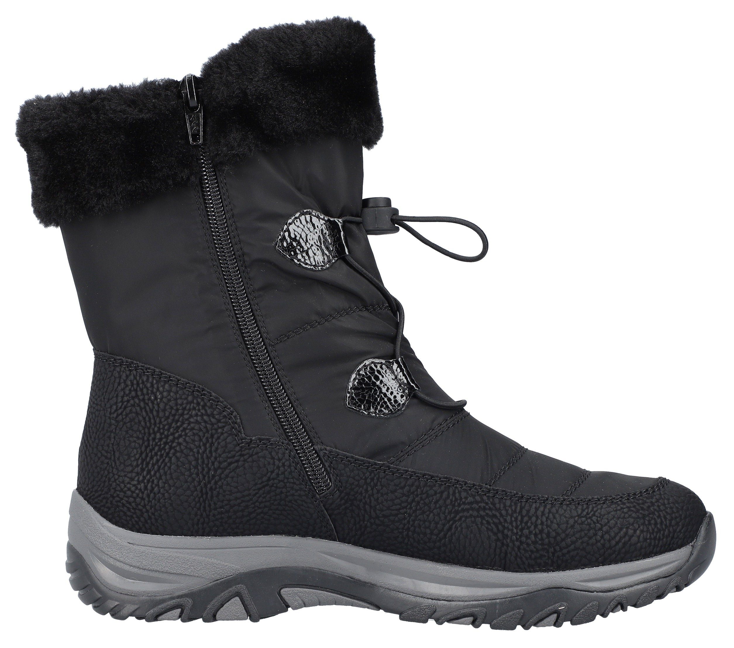 Rieker Winterlaarzen met beleg van imitatiebont aan de schachtrand