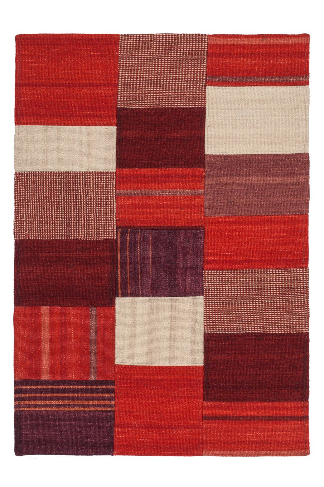 Kayoom Vloerkleed Radical 230 Handgeweven jacquard-kilim, hoogwaardige materiaalcombinatie