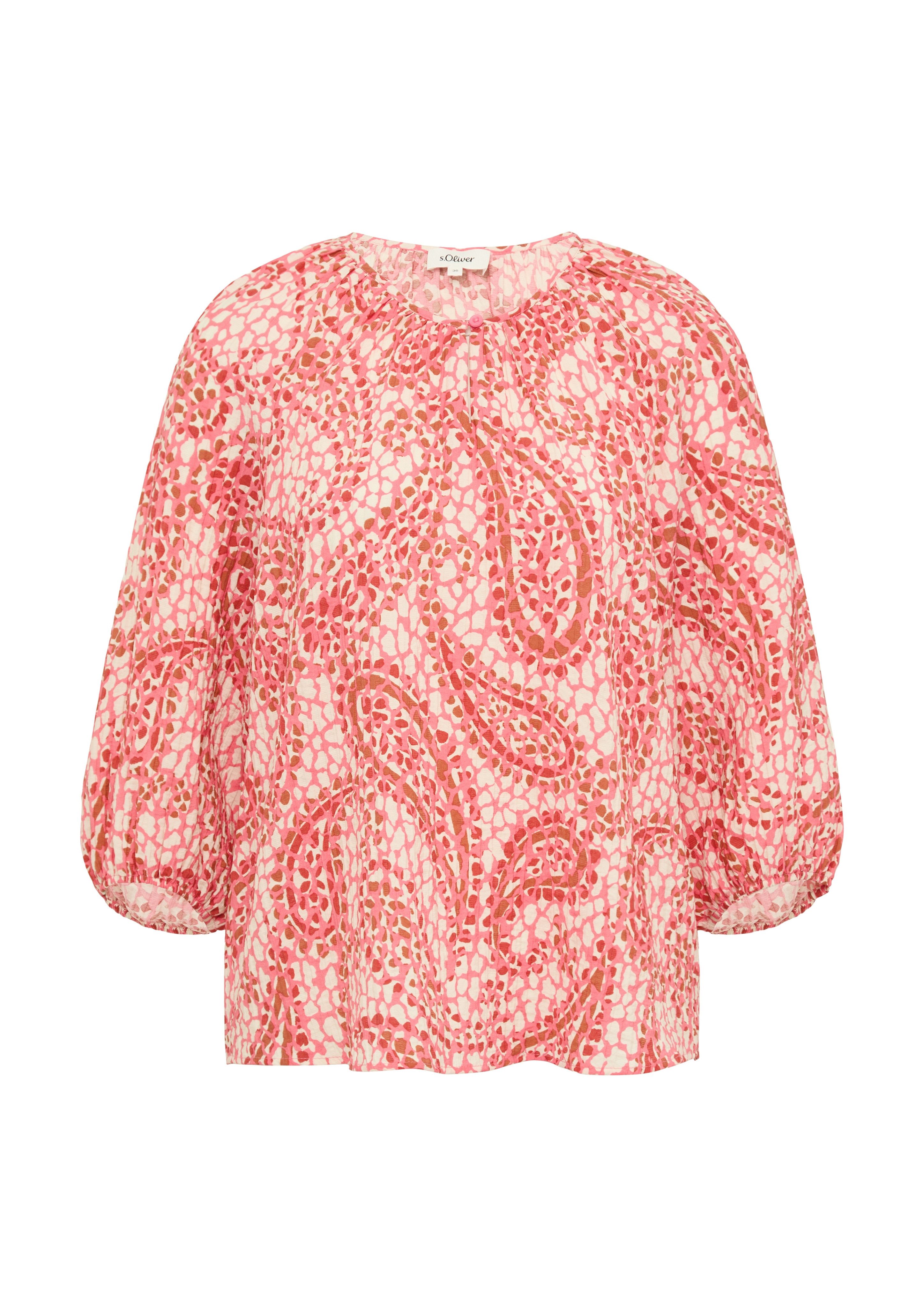 s.Oliver Klassieke blouse met print all-over